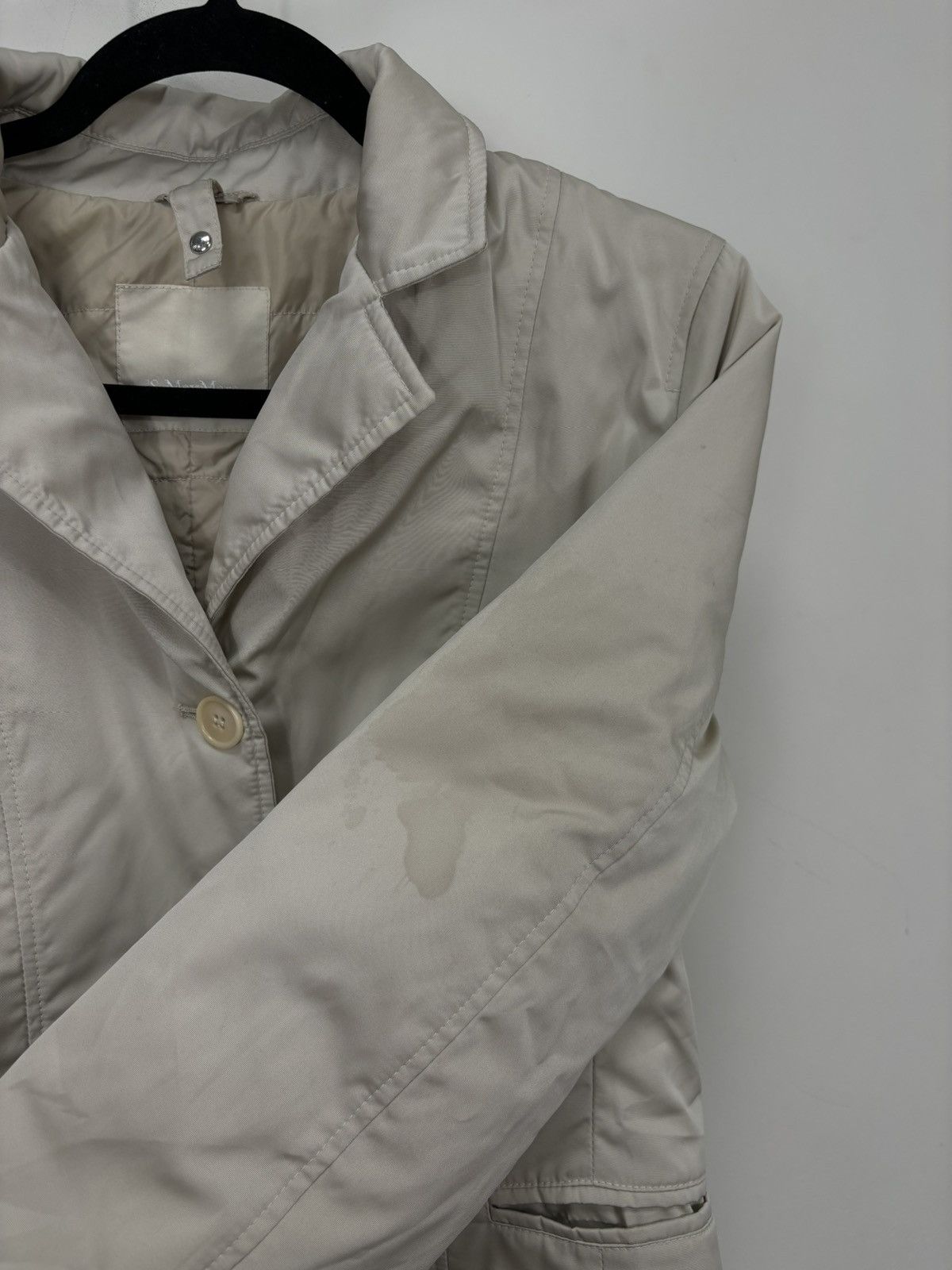 Max Mara Max Mara Beige Women’s Classic Luxury Jacket Size M / US 6-8 / IT 42-44 - 13 Thumbnail