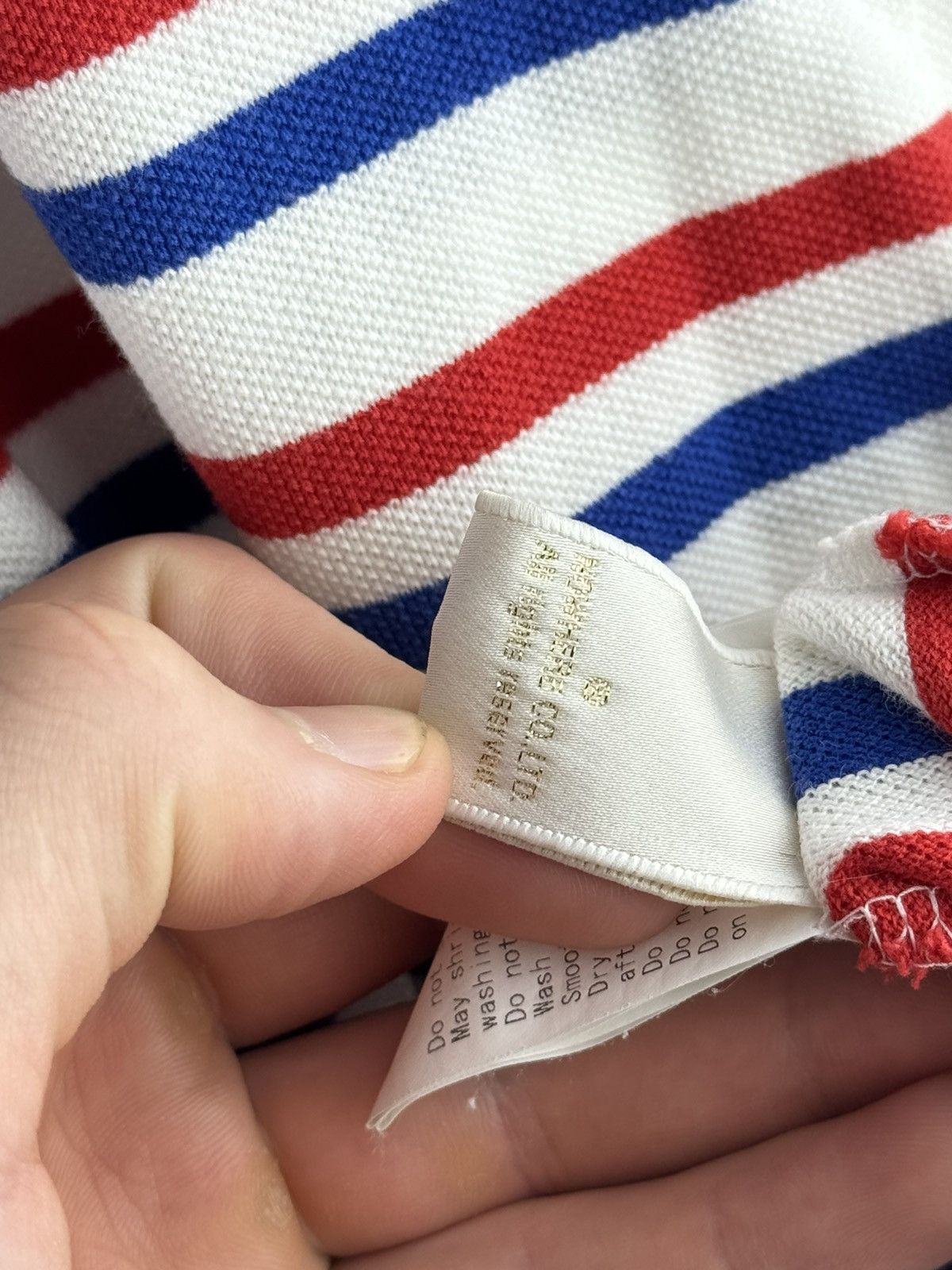 Bape Vintage BAPE A Bathing Ape Striped T-Shirt Polo Size US L / EU 52-54 / 3 - 9 Thumbnail