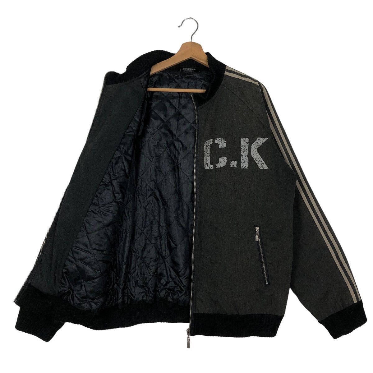 Japanese Brand 🔥BACK Big Logo Spell Out Bomber Jacket Streetwear Biker Size US M / EU 48-50 / 2 - 8 Thumbnail