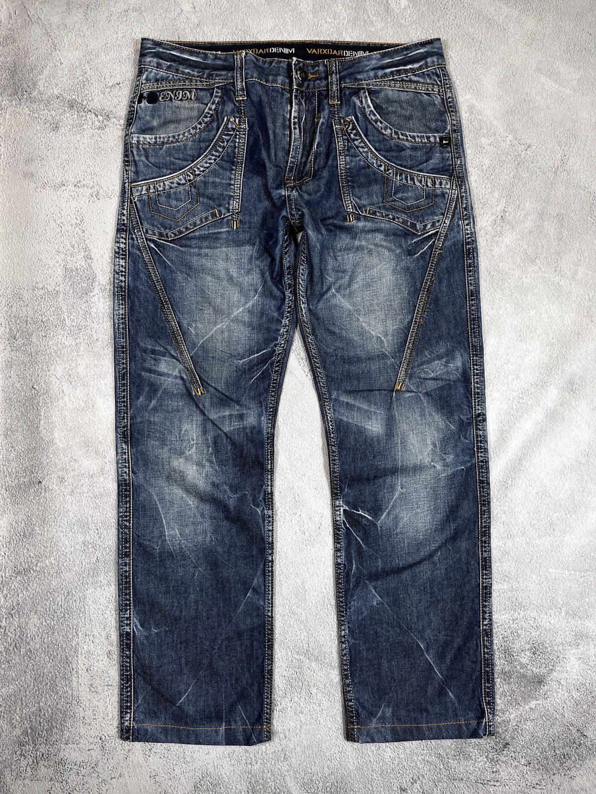 Vintage Vintage Y2K Japanese faded denim jeans streetwear size 34 Size US 34 / EU 50 - 1 Thumbnail