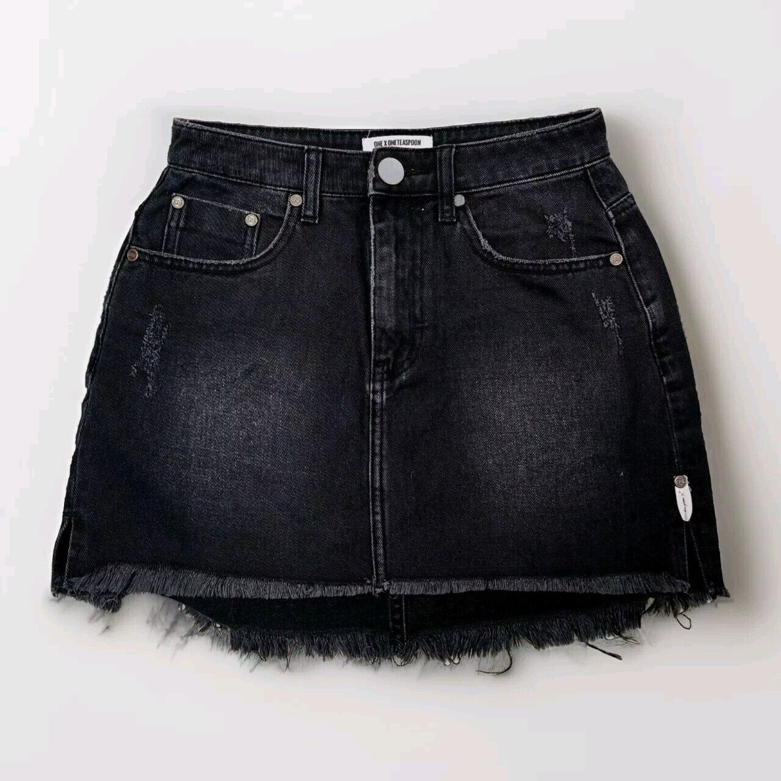 One Teaspoon ONE x One Teaspoon Size 26 2020 Mini Skirt High Waist Short Size 26" / US 2 / IT 38 - 3 Thumbnail