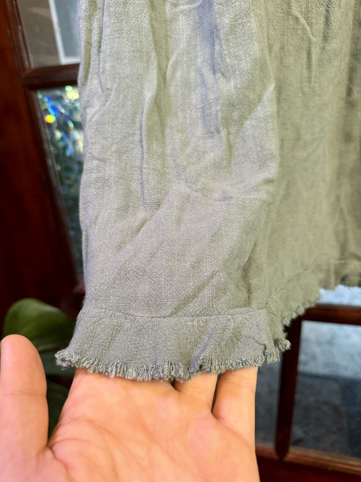 Other NWT Umgee Linen Fringe Dress Green Pockets!! S Size S / US 4 / IT 40 - 4 Thumbnail