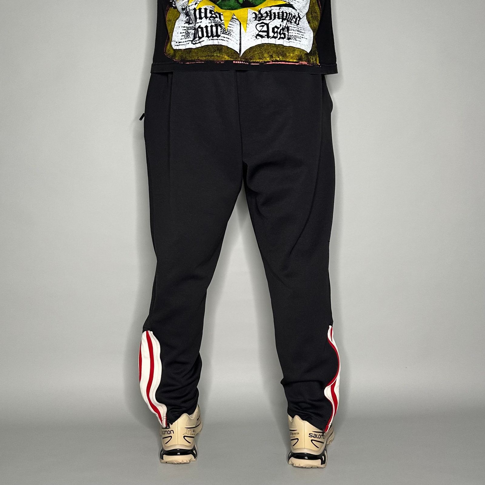 Adidas Vintage 90s Adidas Sweatpants Mens L Baggy Black White Red Size US 34 / EU 50 - 3 Thumbnail