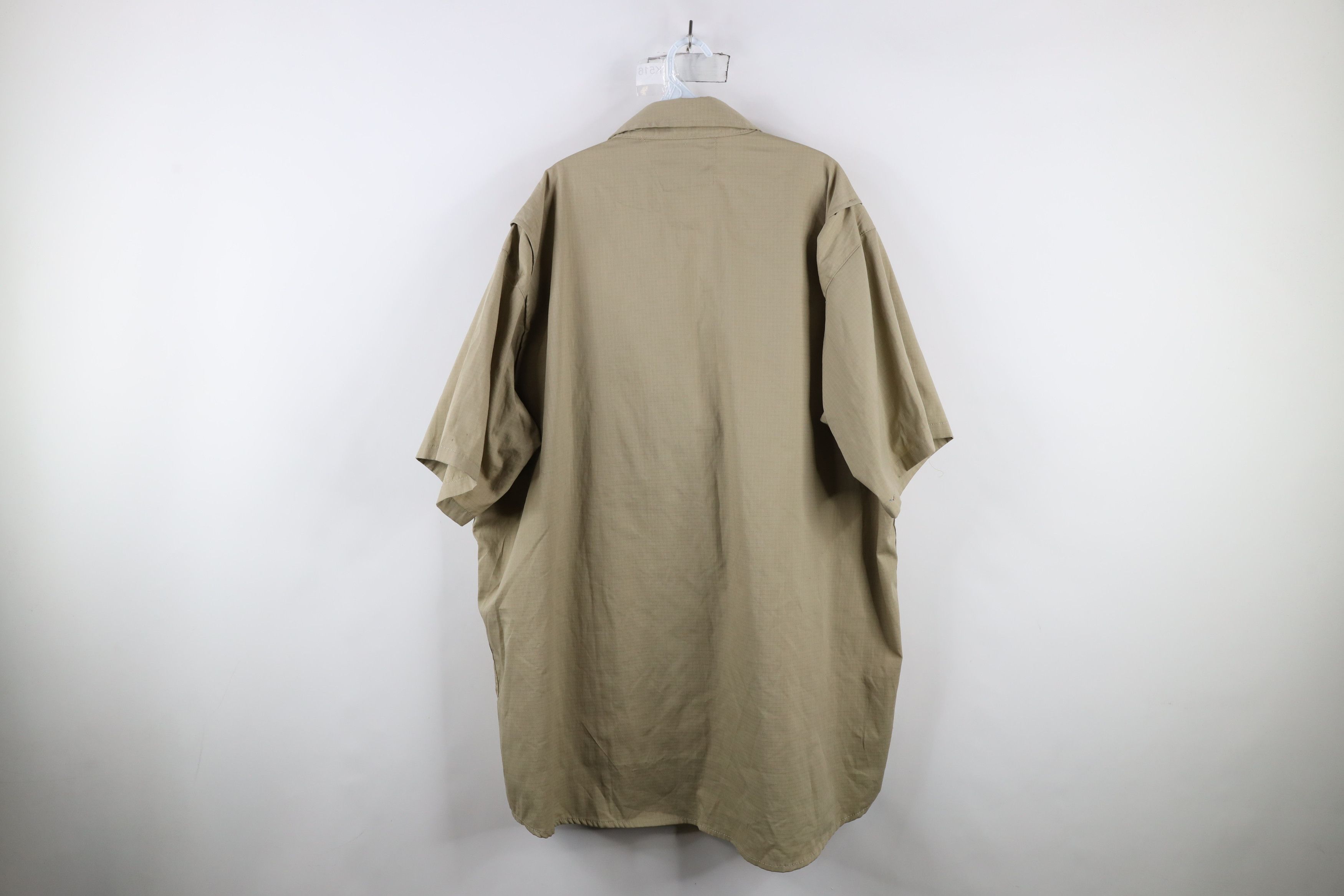 Carhartt × Vintage Vintage Carhartt Ripstop Short Sleeve Collared Button Shirt Size US XXL / EU 58 / 5 - 13 Thumbnail