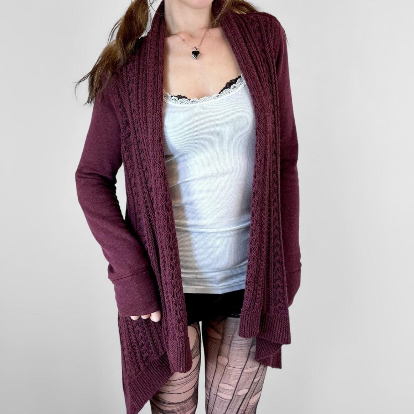 Anthropologie boho grunge layered brown cardigan Size M / US 6-8 / IT 42-44 - 5 Thumbnail