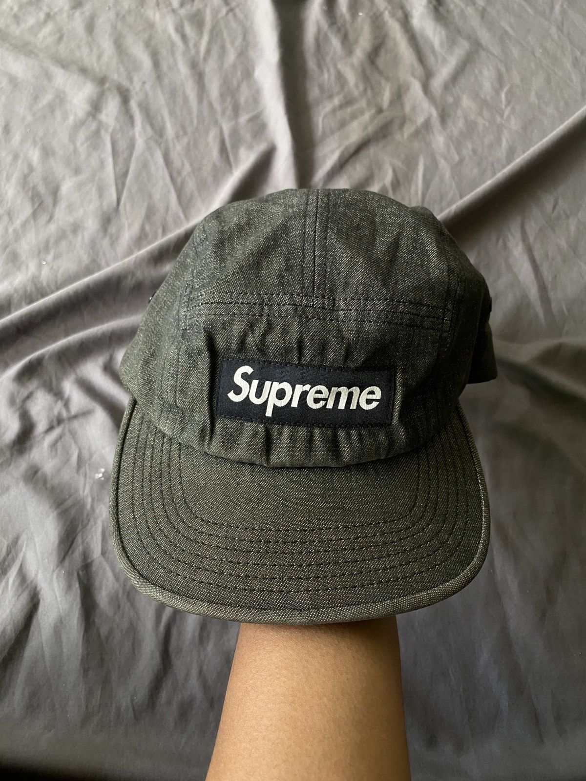 Supreme Supreme Denim Croc Strap Camp Cap FW14 Size ONE SIZE - 2 Thumbnail