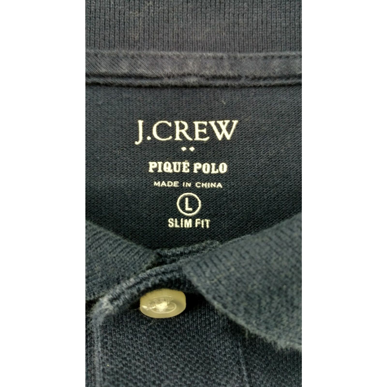 J.Crew Men's J.Crew Navy Polo Shirt Large SLIM FIT Anchors Shirt Slim Fit Polo Blue Size US L / EU 52-54 / 3 - 7 Thumbnail