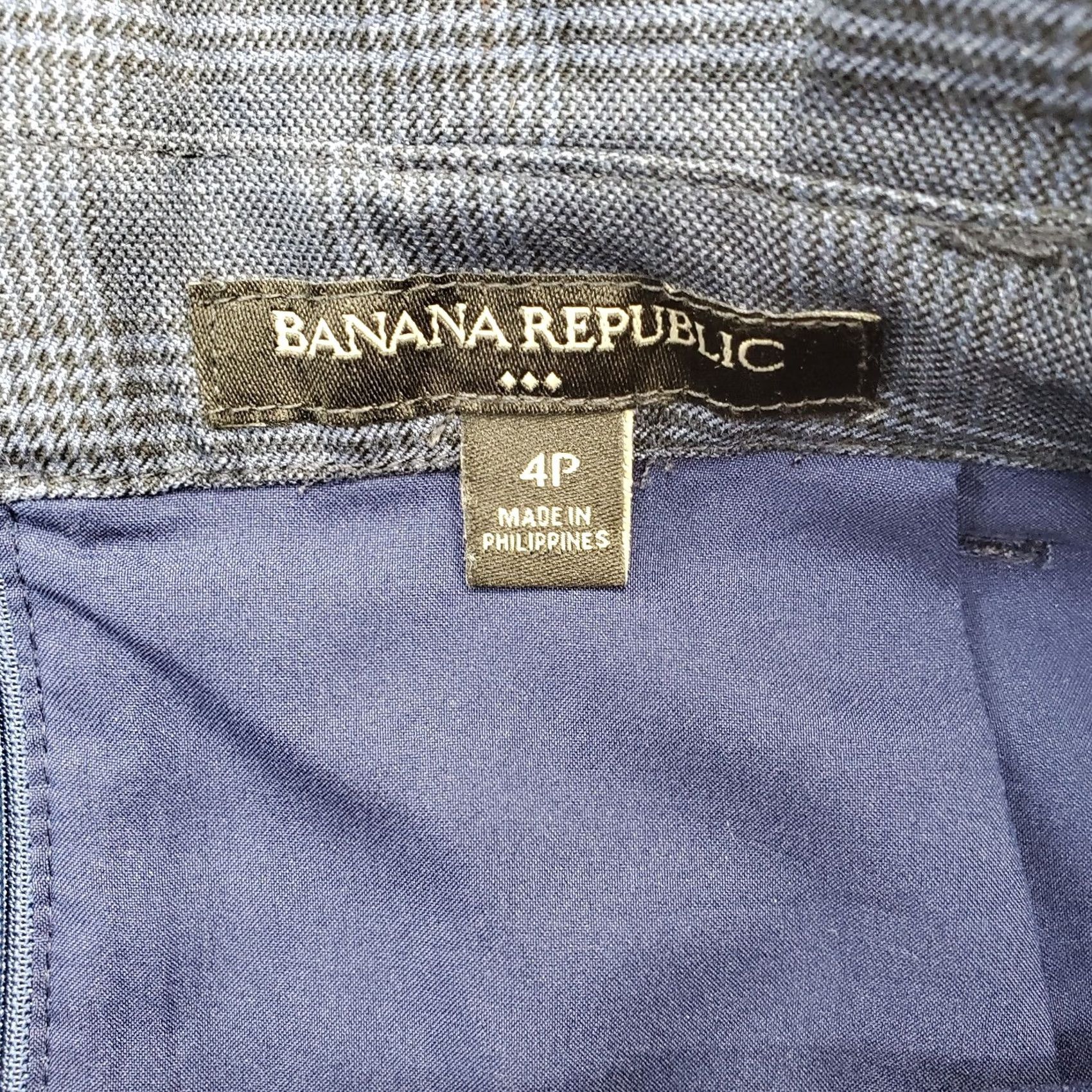 Banana Republic Banana Republic Skirt Womens 4P Multi Houndstooth Plaid Lined Tie Back Zip Short Pencil Womens Size 4P Multicolor /Homemade not used Size 27" / US 4 / IT 40 - 6 Thumbnail
