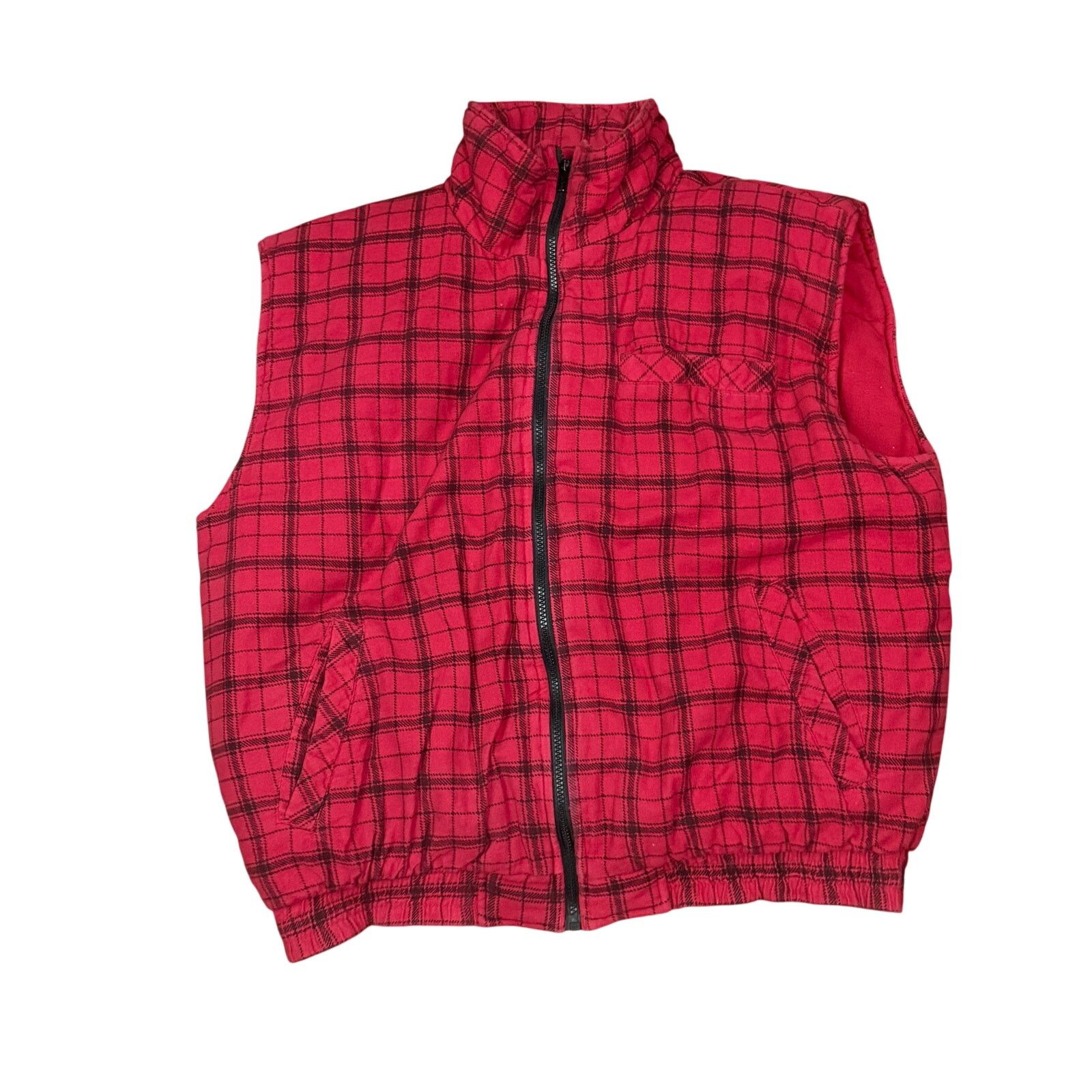 Northwest Territory Northwest Territory Red Black Lumberjack Plaid Puffy Vest L Size US L / EU 52-54 / 3 - 1 Thumbnail