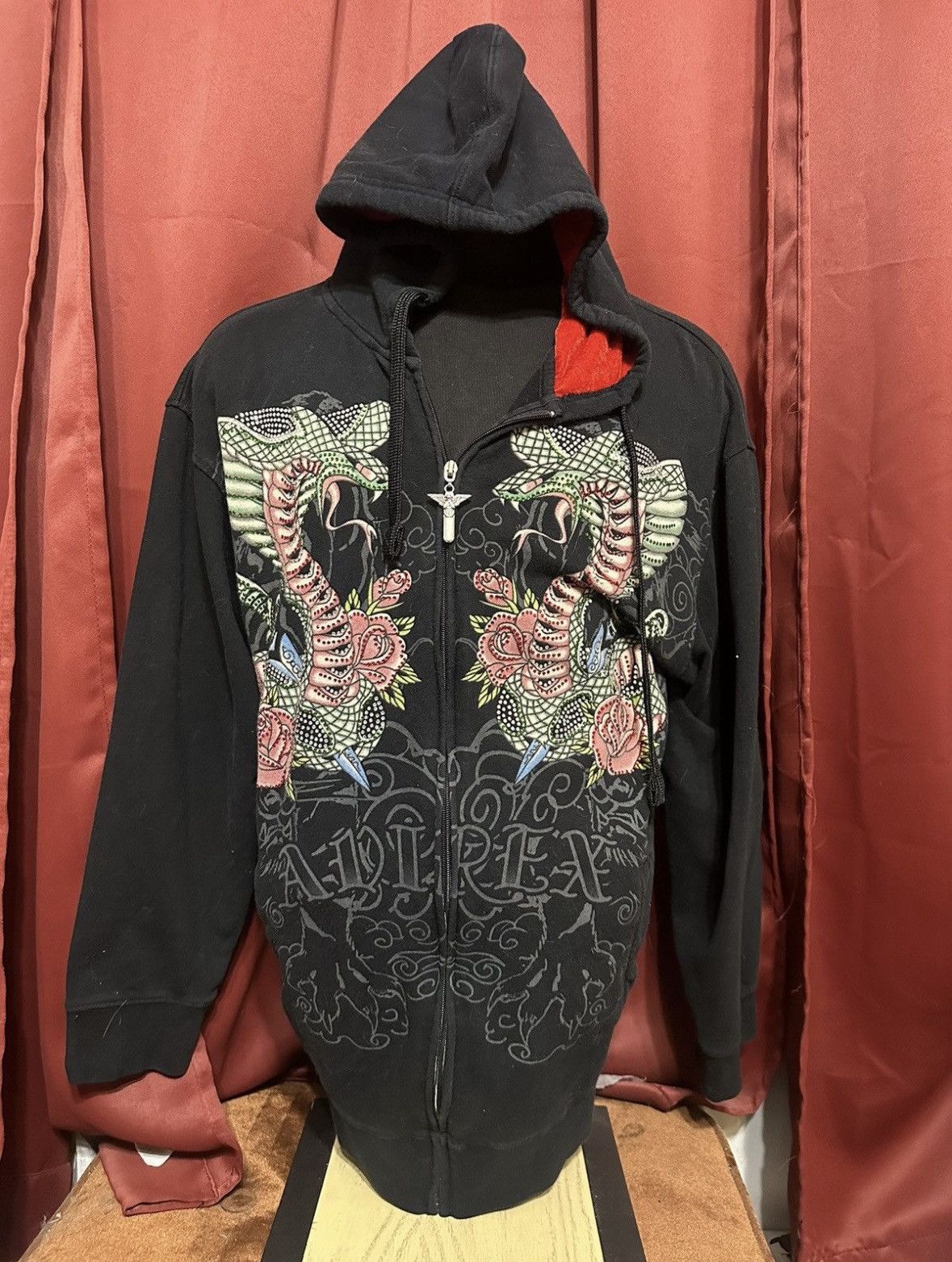 Avirex Avirex y2k jessie pinkman style hoodie, dead bird design