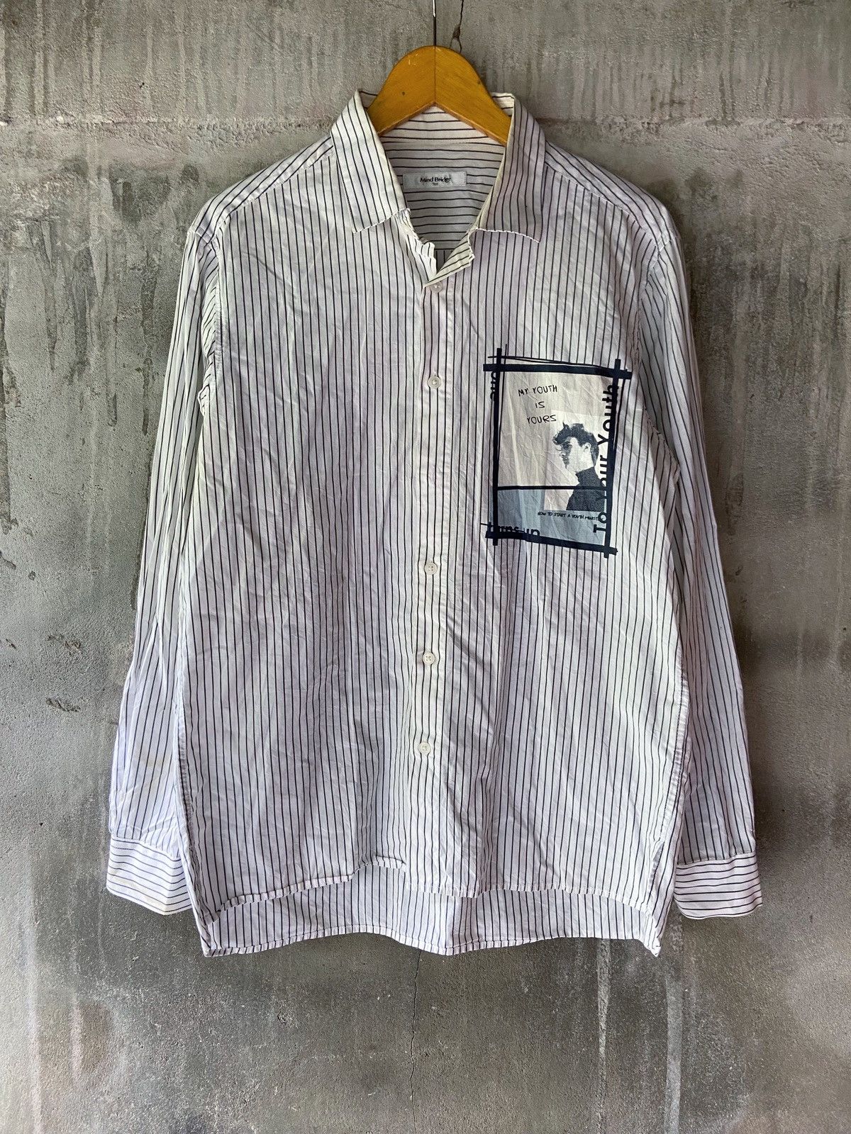 Japanese Brand MY YOUTH IS YOURS STRIPED BUTTON DOWN SHIRT Size US M / EU 48-50 / 2 - 1 Thumbnail
