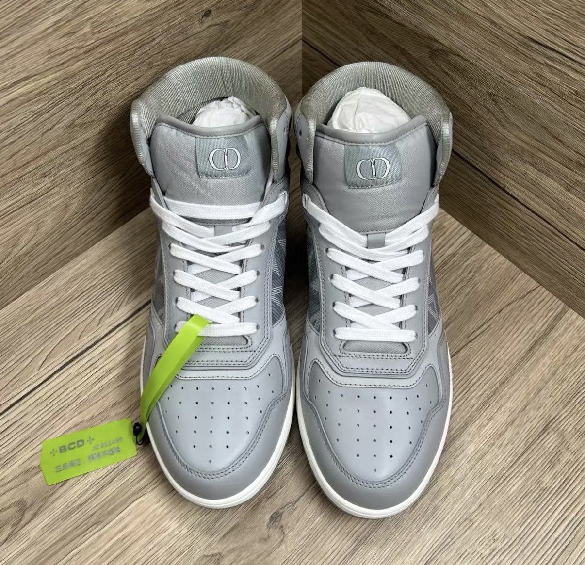 Dior Dior B27 Grey CD High-top Sneakers J41 Size US 9.5 / EU 42-43 - 2 Thumbnail