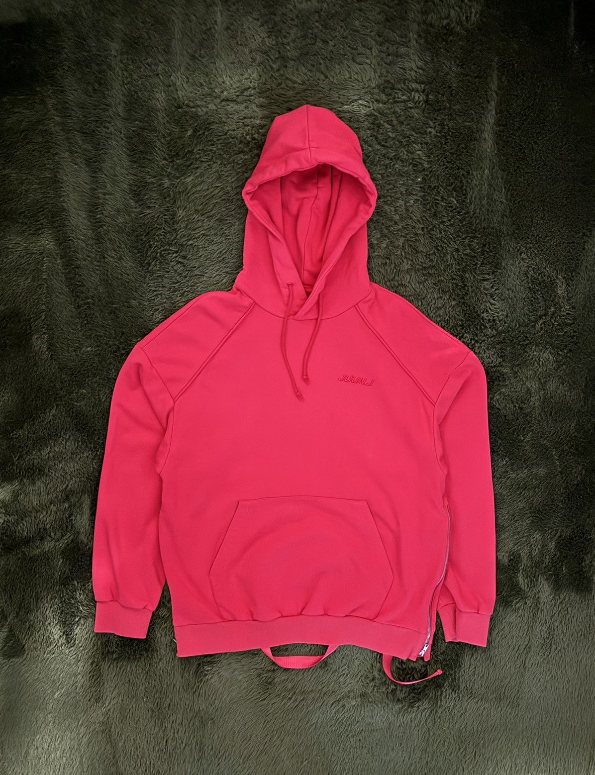 Juun.J [S] JUUN.J Oversized Side-Zip Hoodie Red Size US S / EU 44-46 / 1 - 1 Thumbnail
