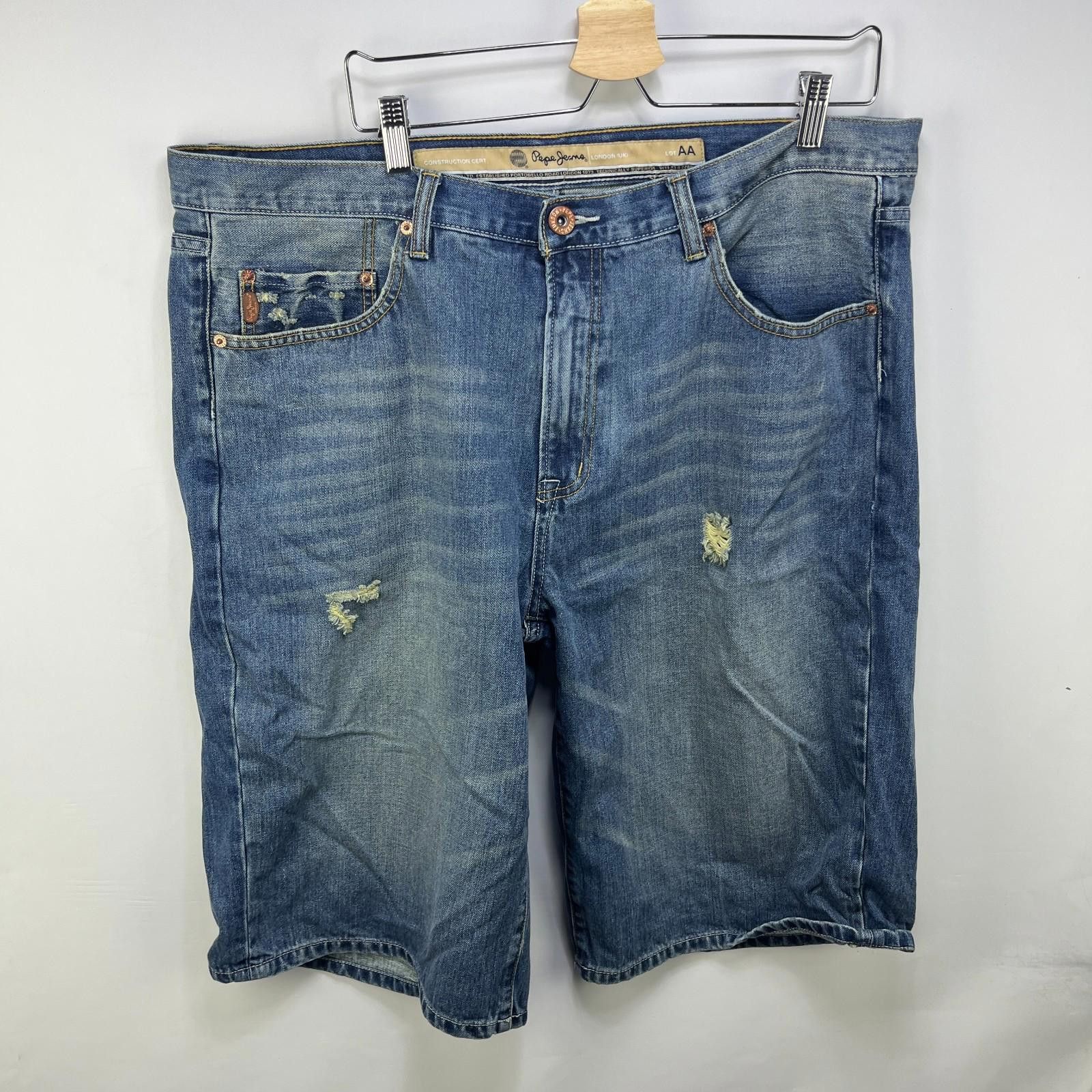 Pepe Jeans Vintage Pepe Jeans Y2K Baggy Jean Shorts Size 42 Hip Hop Size US 42 / EU 58 - 5 Thumbnail