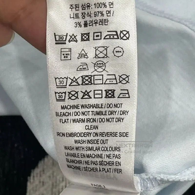 Burberry Burberry Light Blue Cotton Women's T-Shirt. Size L / US 10 / IT 46 - 3 Thumbnail