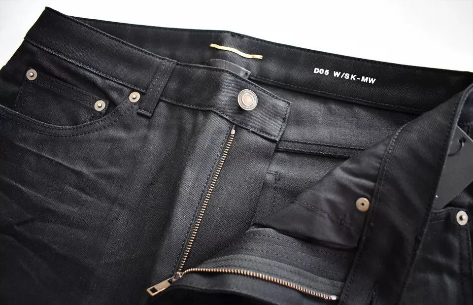 Saint Laurent Paris o1bcso1str0924 Skinny 5 Pockets Low Waist Ueep in Black Size US 30 / EU 46 - 4 Thumbnail