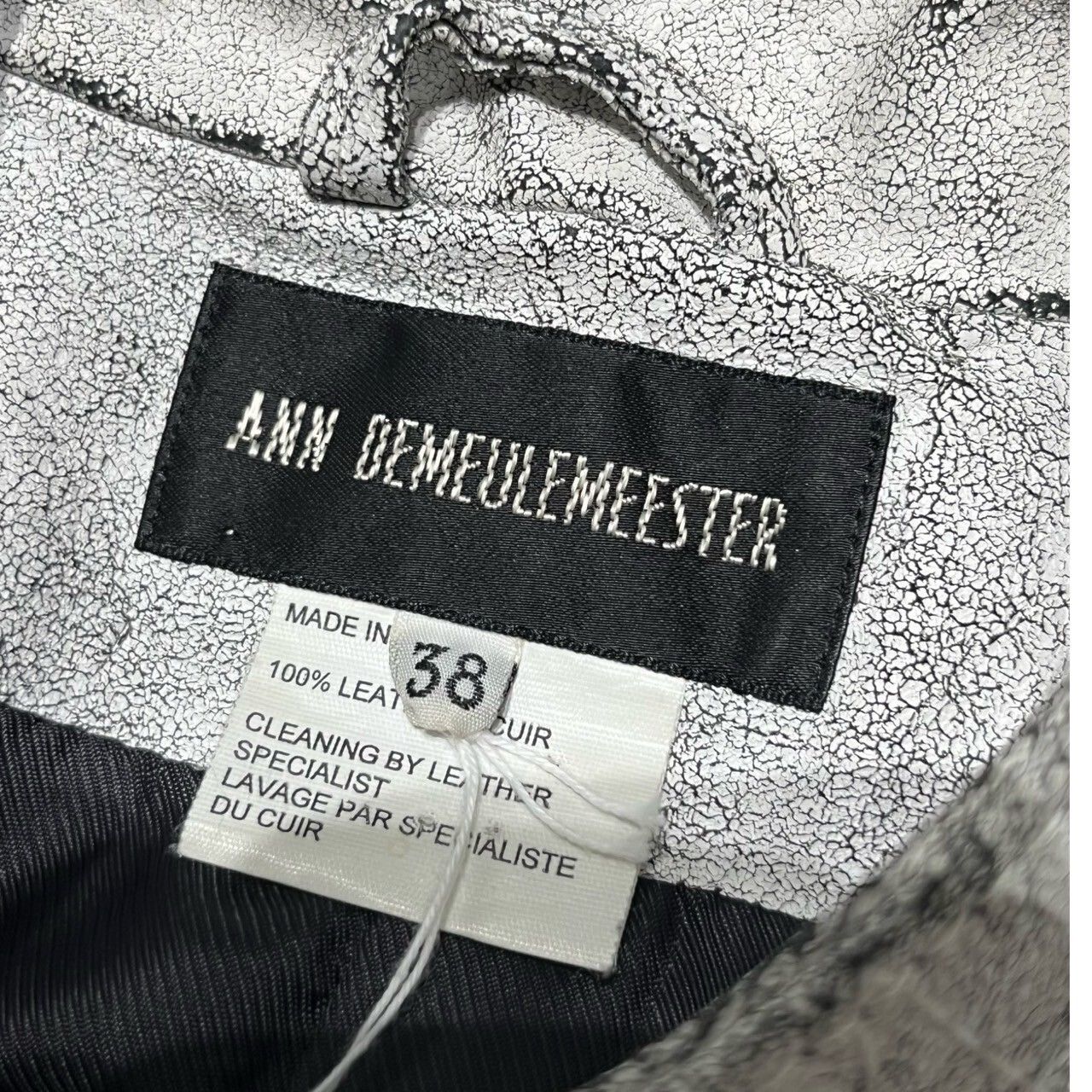 Ann Demeulemeester ANN DEMEULEMEESTER 2002SS LEATHER JACKET Size US XS / EU 42 / 0 - 7 Thumbnail