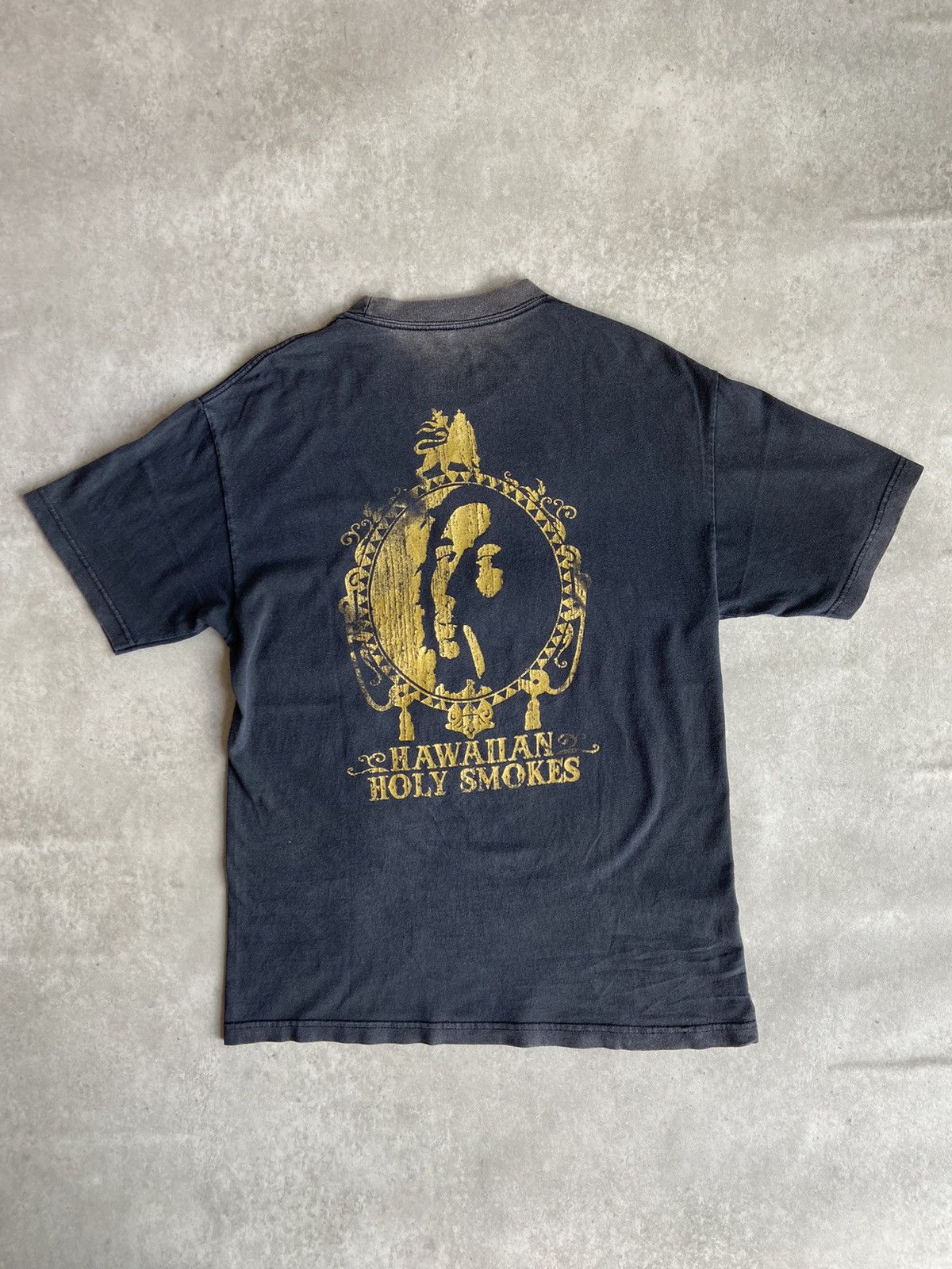 Band Tees × Vintage Vintage Hawaiian Holy Smoke Bob Marley T Shirt Size US L / EU 52-54 / 3 - 4 Thumbnail