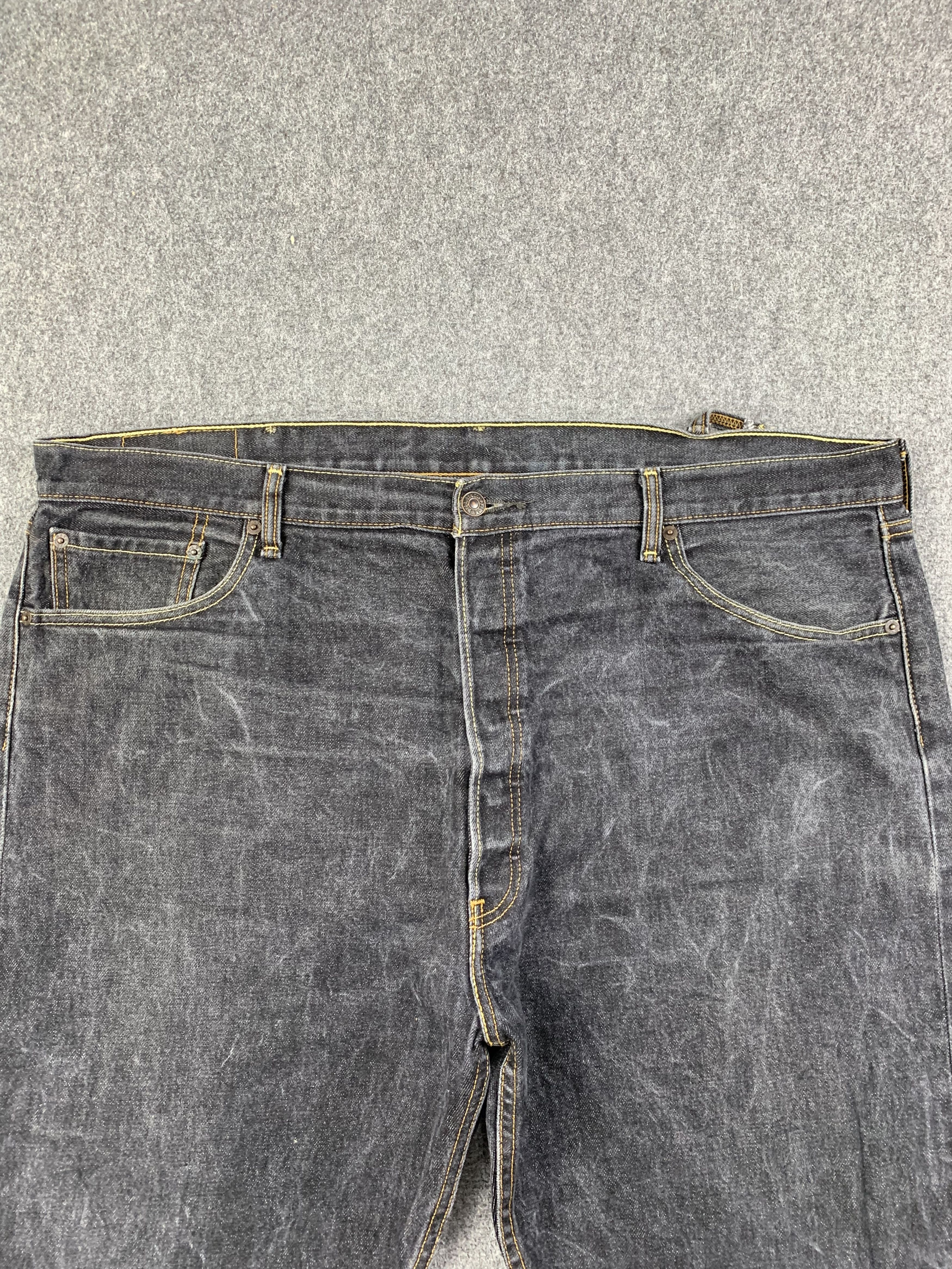 Levi's × Vintage Vintage Levis 501 Faded Black Jeans DP2210 Size US 43 - 2 Thumbnail