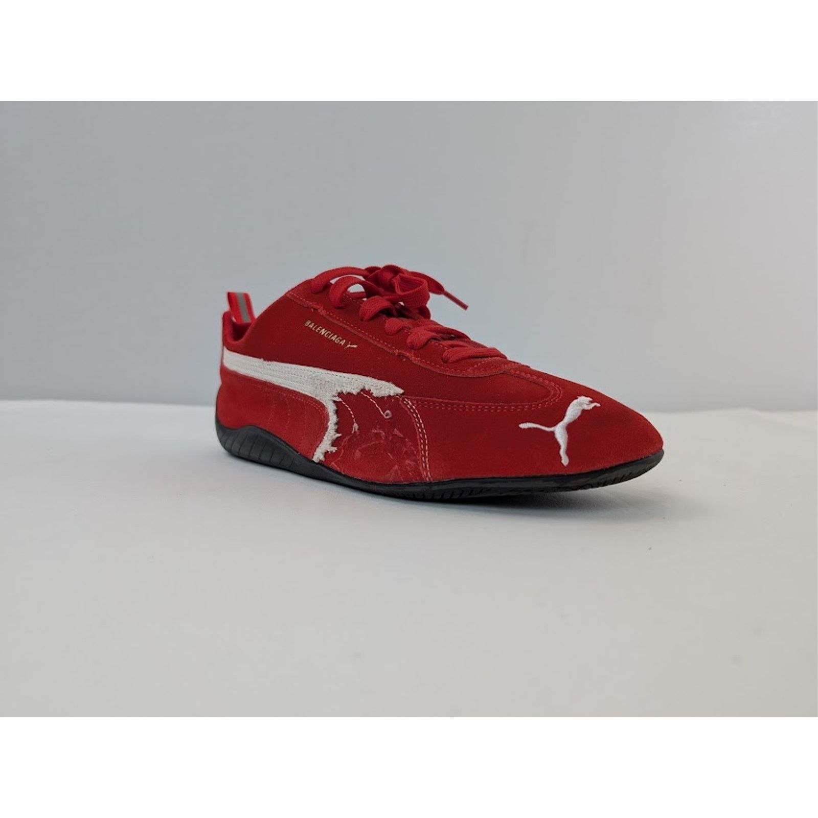 Balenciaga × Puma o1rshd1 Q:2 / Speedcat Destroyed Low Top Sneaker in Red Size US 12 / EU 45 - 2 Thumbnail