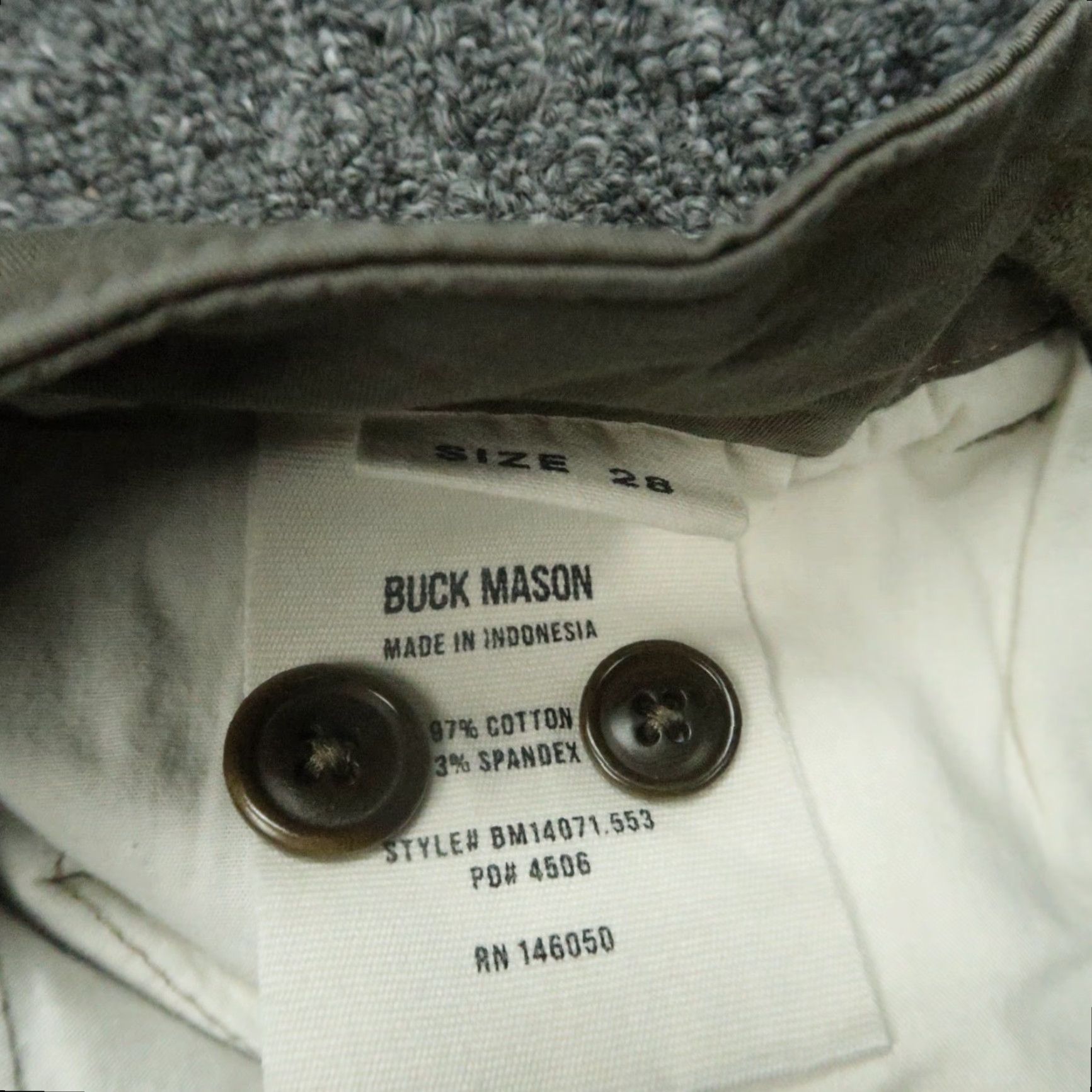 Buck Mason Buck Mason Pants Men 28x28 Green Officer Twill Chino Trouser Straight Size US 28 / EU 44 - 6 Thumbnail