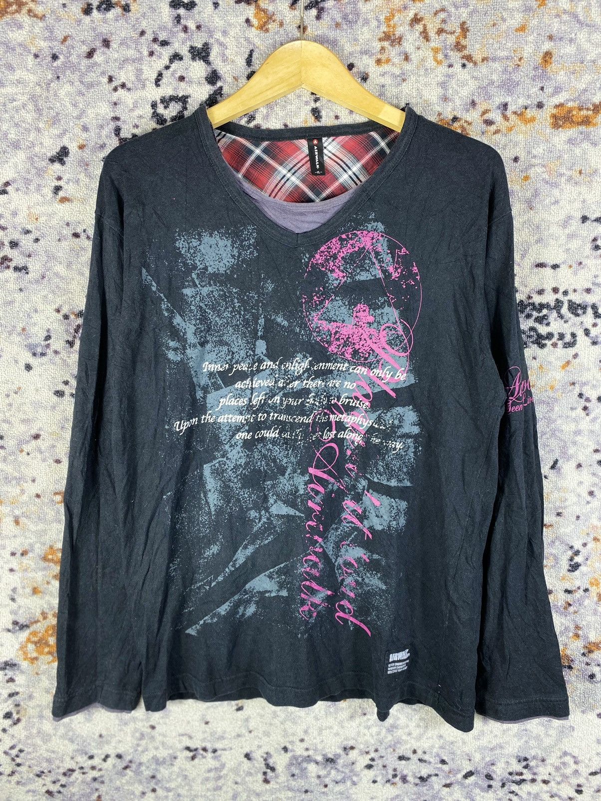 20471120 × Beauty Beast × Japanese Brand Airwalk double layer poem longsleeve ifsixwasnine style Size US XL / EU 56 / 4 - 1 Thumbnail