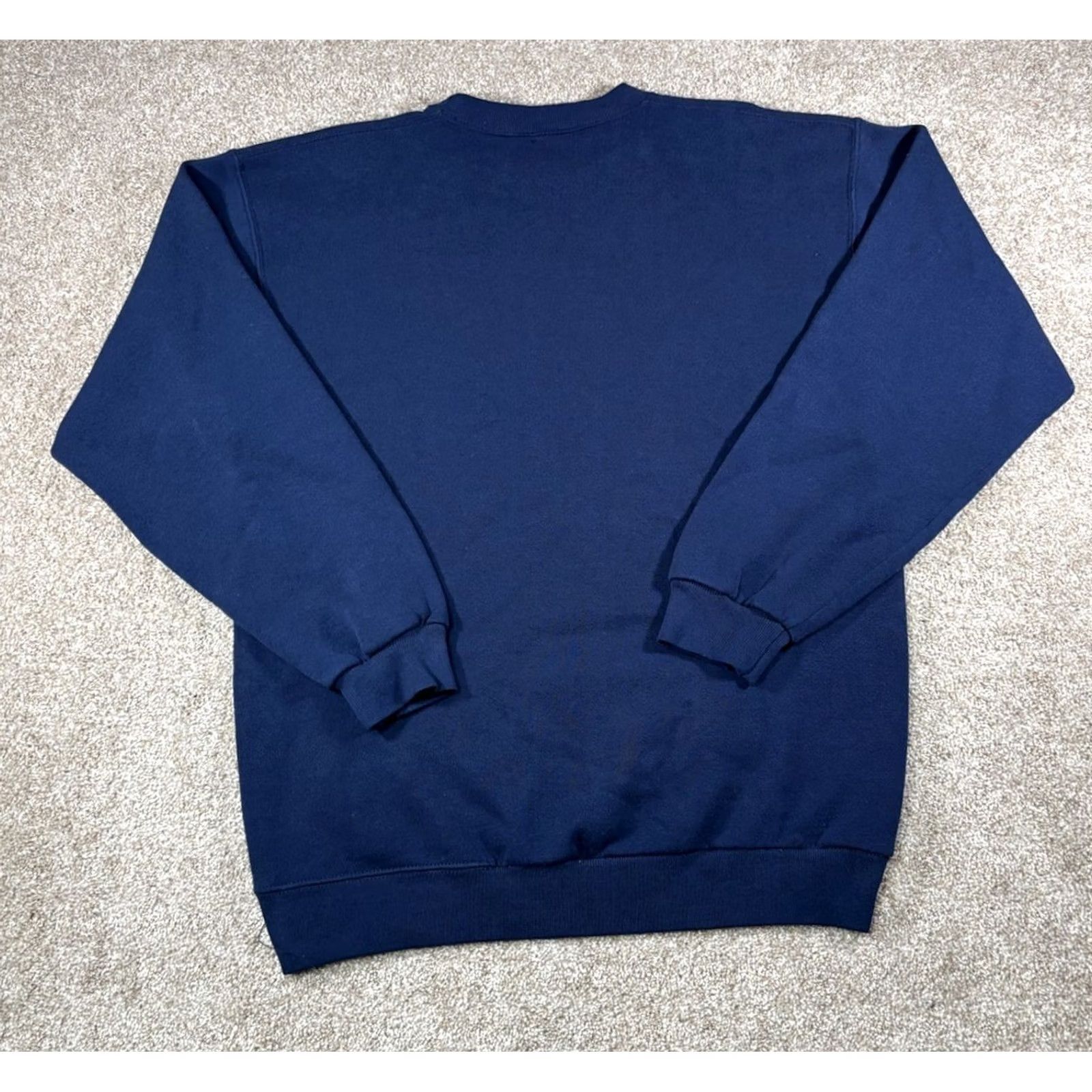 Wilson VINTAGE Wilson Staff Men's Navy Blue Crewneck Pullover Sweatshirt M Blue Logo 90s USA Mens Size US M / EU 48-50 / 2 - 8 Thumbnail