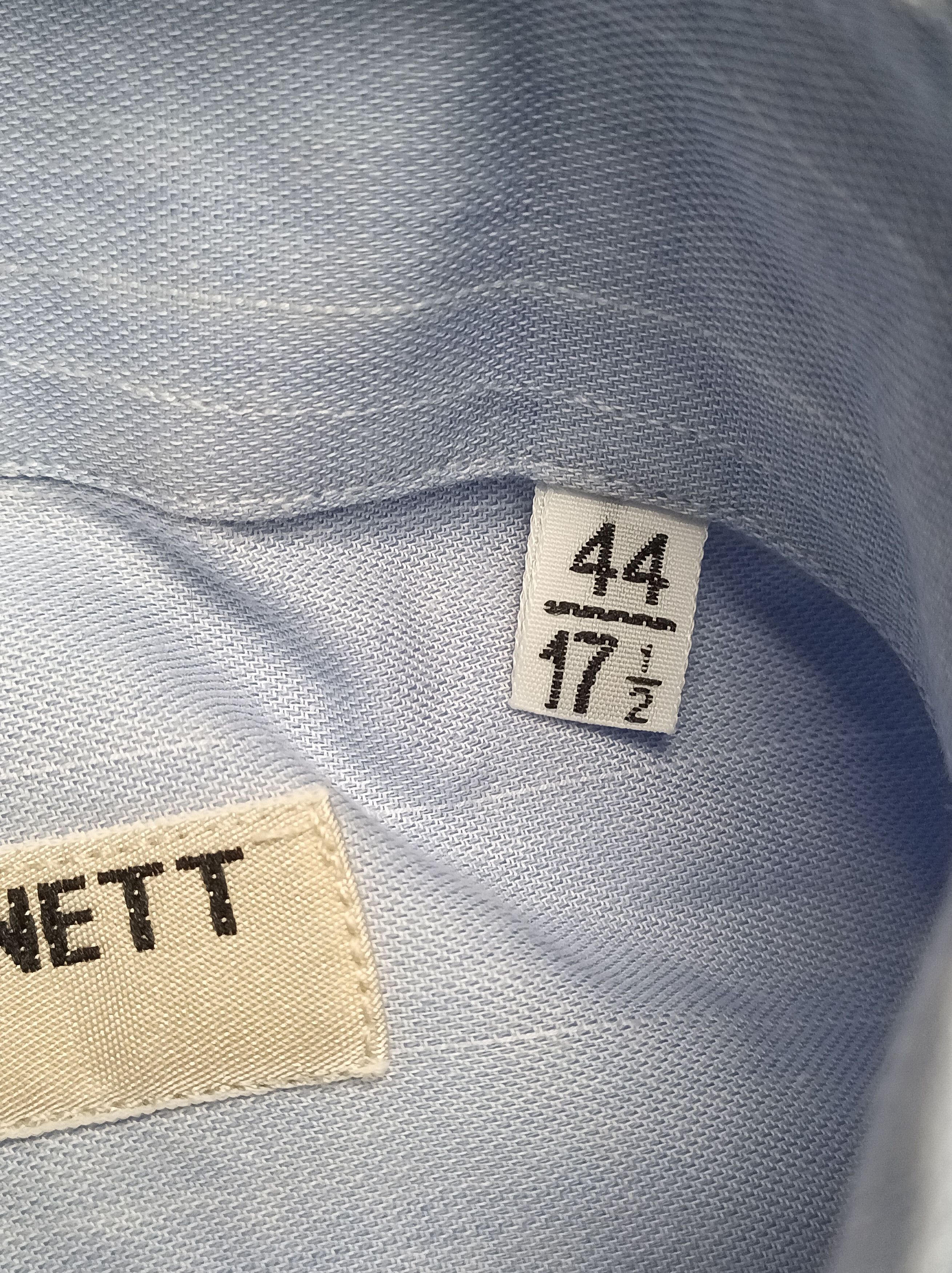 Katharine Hamnett London Vintage Katharine Hamnett Shirt Mens Blue Long Sleeve 17.5 Size US L / EU 52-54 / 3 - 7 Thumbnail