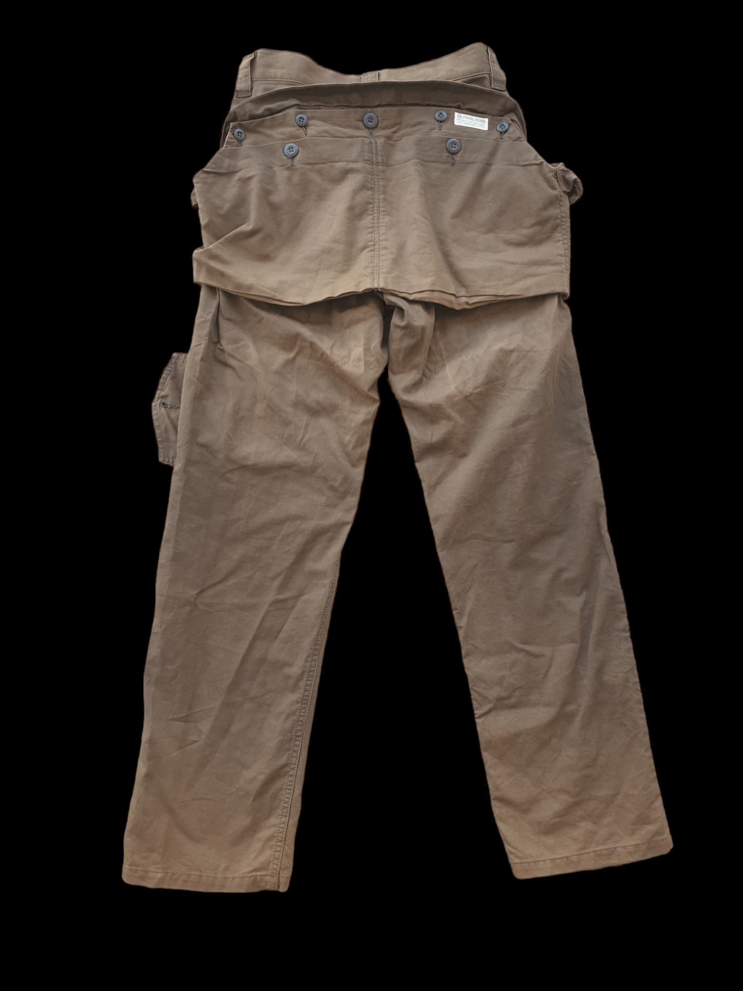 Final Home × Issey Miyake × Japanese Brand Vintage FINAL HOME Bondage Double Pocket Pants Size US 31 - 2 Thumbnail