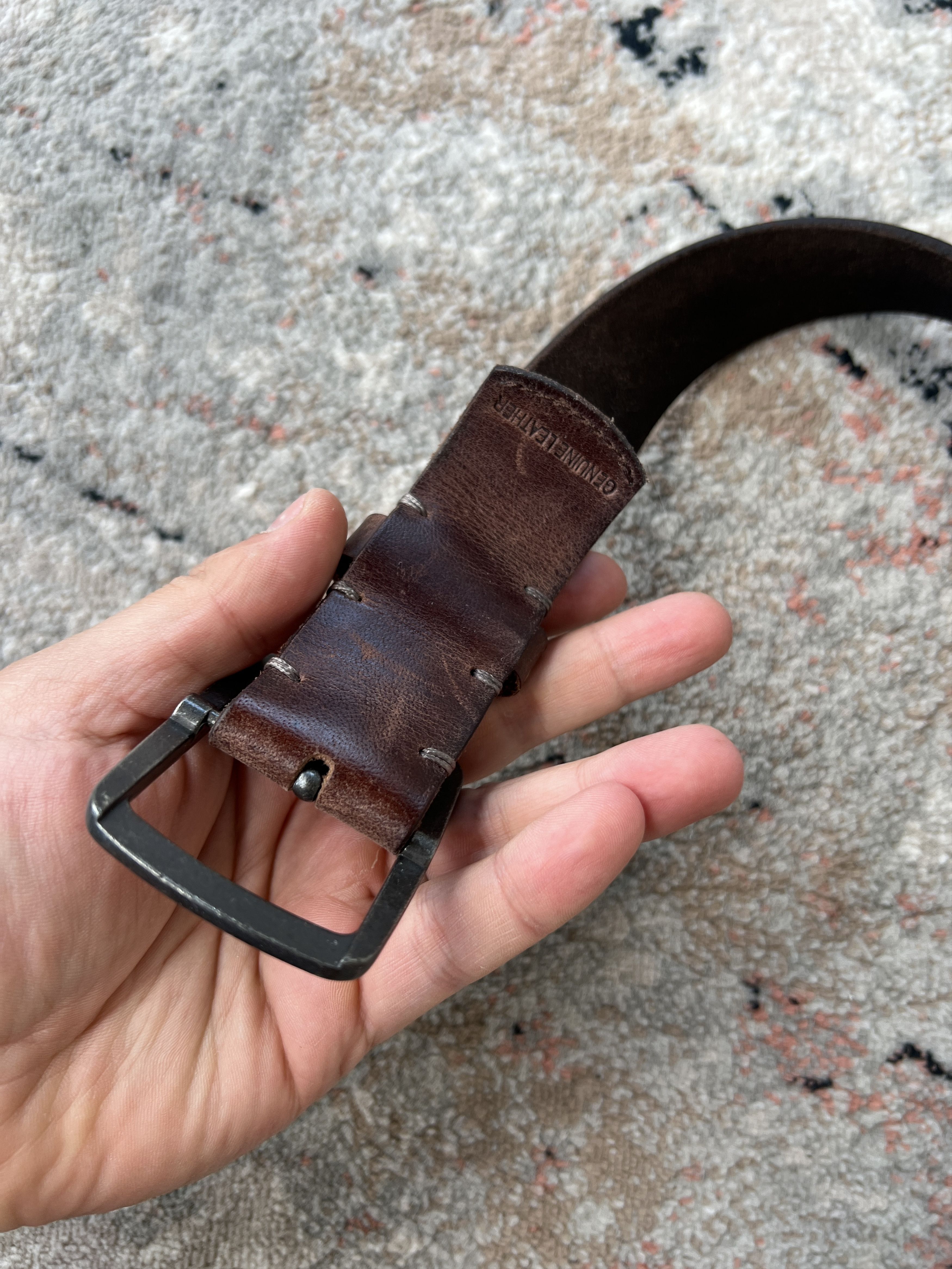 Dickies × Leather Dickies Leather Belt Size ONE SIZE - 4 Thumbnail