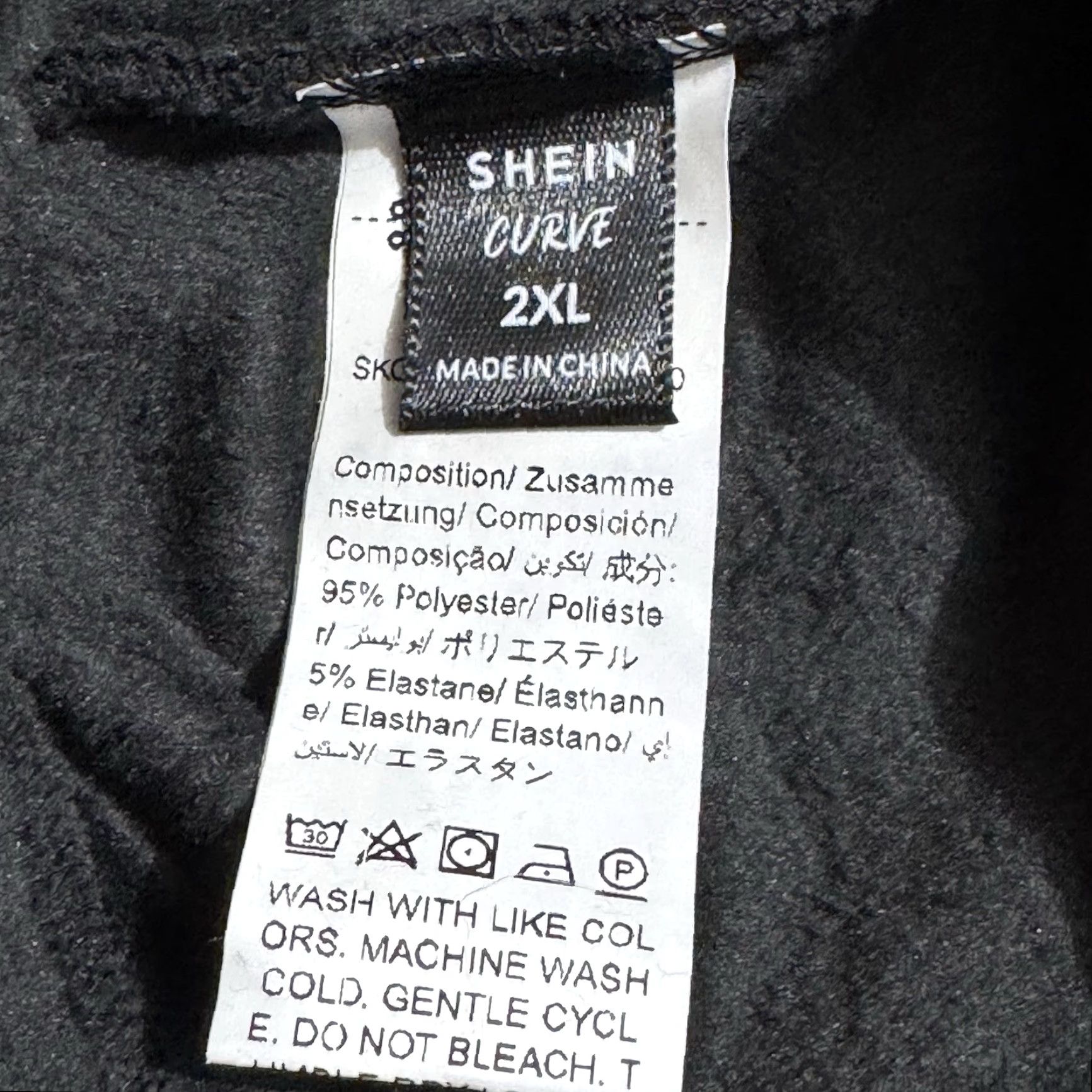 Shein SheIn Curve Leggings Womens 2XL Velour Stretchy Lounge Minimalist Soft Cozy Chic Pants Skinny 2XL Black Women's Casual Velour Leggings Size 40" / US 18 - 6 Thumbnail