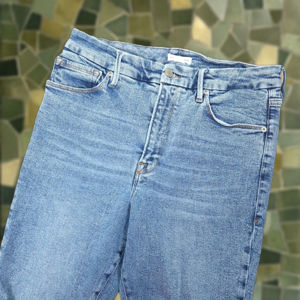Good American Good American Jeans Skinny High Rise Light Wash Blue Denim 14 Womens Size 36" / US 14 / IT 50 - 1 Thumbnail