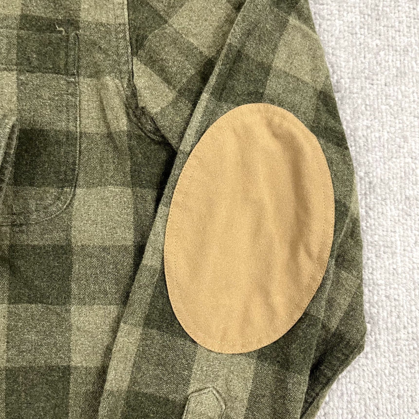 J.Crew J. Crew Shirt Men Medium Green Plaid Rugged Flannel Elbow Pad Button Down Hiking Size US M / EU 48-50 / 2 - 2 Thumbnail