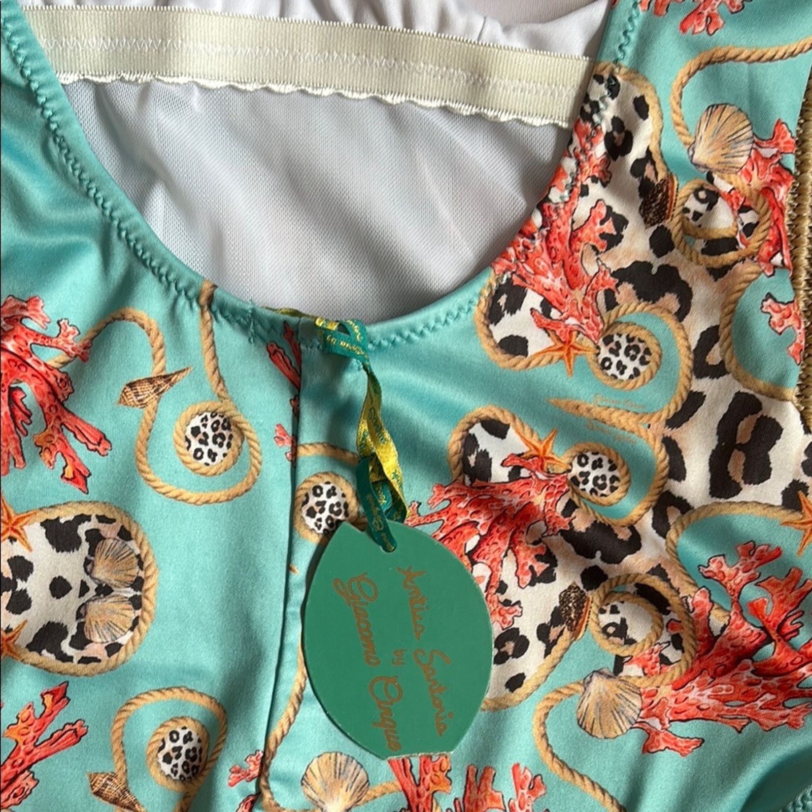 Other NWT Antica Sartoria Positano by Giacomo Cinque swimsuit L Size ONE SIZE - 4 Thumbnail