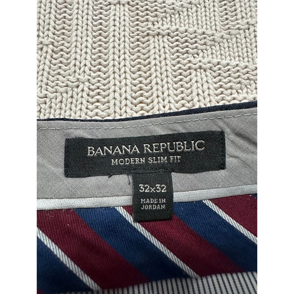 Banana Republic Banana Republic textured navy modern slim fit pants size 32 Size US 32 / EU 48 - 5 Thumbnail