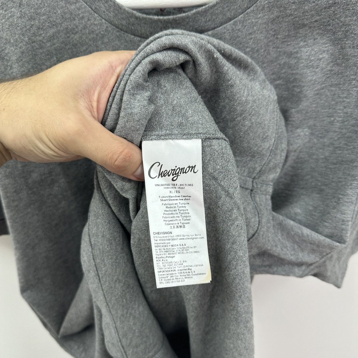 Chevignon Vintage 00s Chevignon ManchesCourtes luxury Portugal y2k tee Size US XL / EU 56 / 4 - 6 Thumbnail