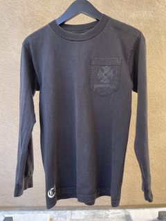 CHROME HEARTS STAFF LONG SLEEVE T-SHIRT BLACK - ANOSIO