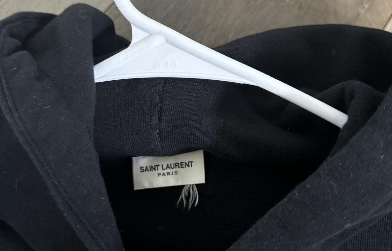 Saint Laurent Paris Saint Laurent Rive Gauche Logo Hoodie Size US S / EU 44-46 / 1 - 6 Thumbnail