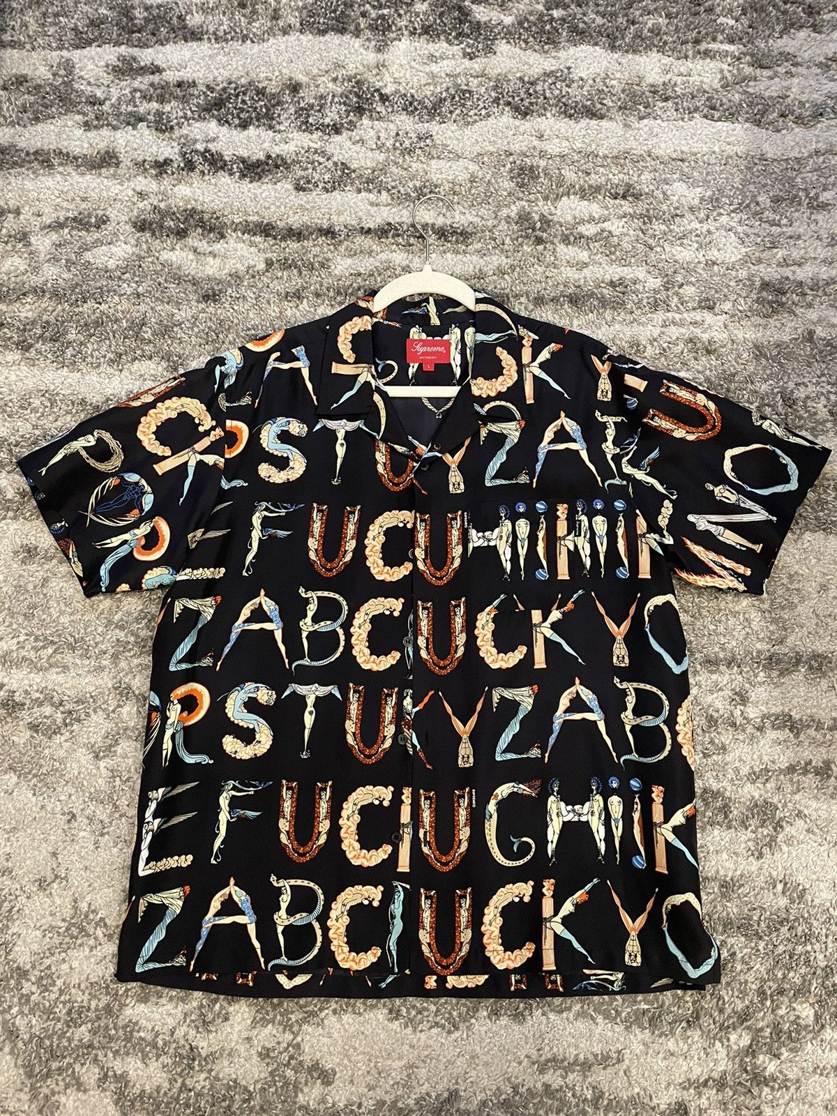 Supreme Supreme alphabet silk shirt | Grailed