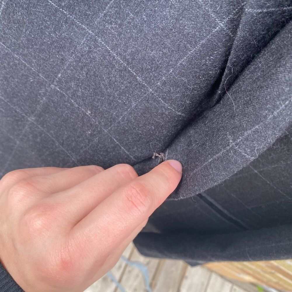 Polo Ralph Lauren Vintage 90s Cashmere Wool Lauren Ralph Lauren Striped Suit Size 44R - 9 Thumbnail