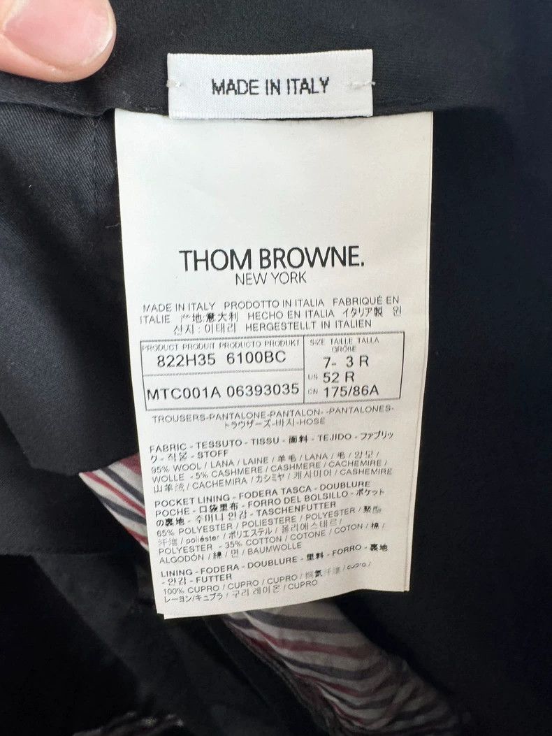 Thom Browne Thom browne Size 3 TB gray four-bar wool suit trousers 250 Size US 31 - 5 Thumbnail