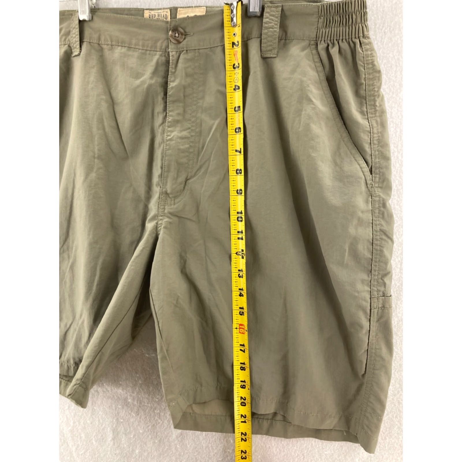 Vintage RedHead Mens Cargo Shorts 42 Olive Nylon High Rise Bermuda Outdoor Fall Spring Summer Athletic Size US 42 / EU 58 - 3 Thumbnail