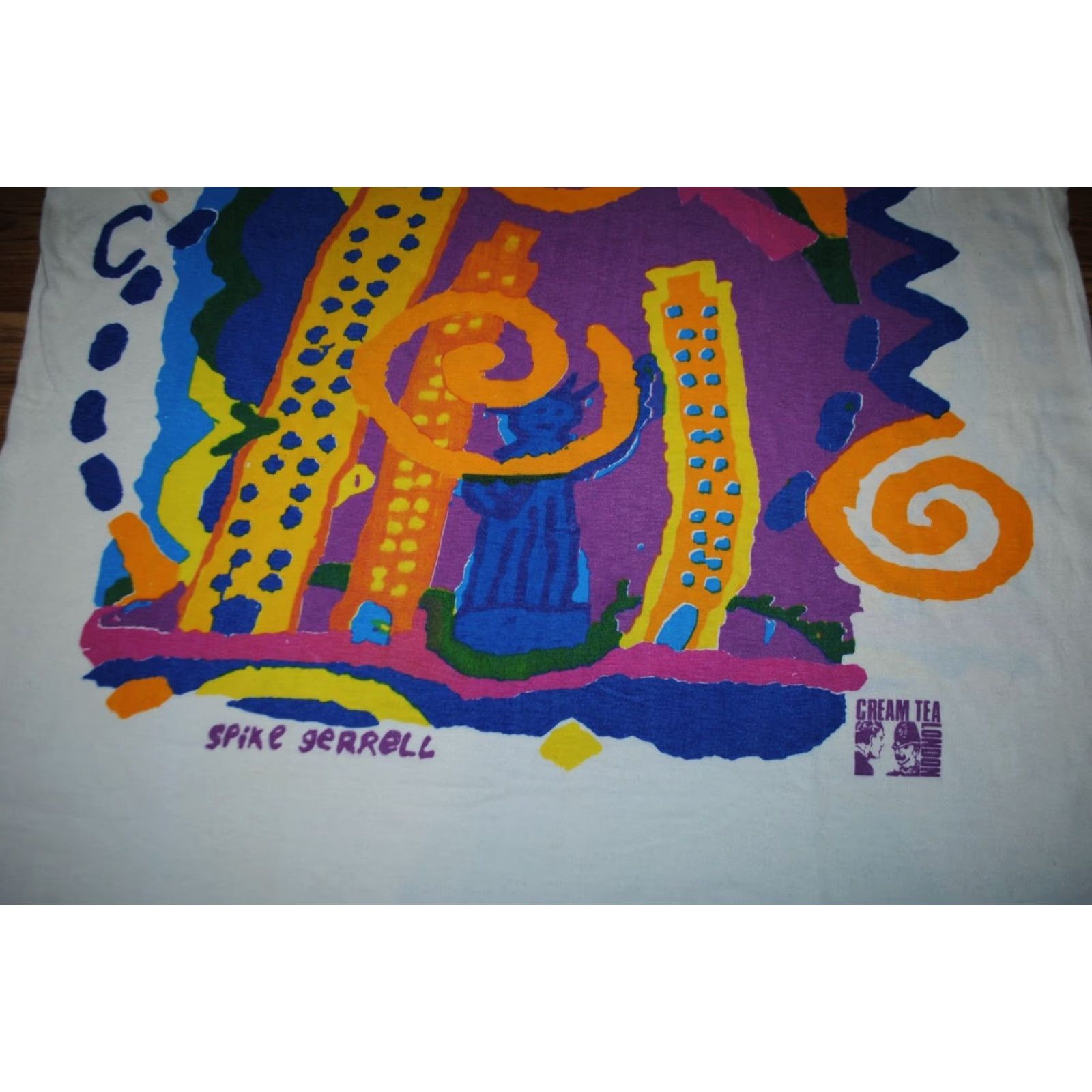 Vintage VINTAGE CREAM TEA LONDON SHIRT PAINTING ART WORKS PICASSO NEW YORK CITY XL Shirt Mens Size US XL / EU 56 / 4 - 4 Thumbnail