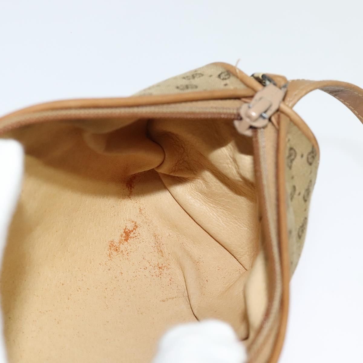 Gucci GUCCI Micro GG Canvas Shoulder Bag Vintage Beige Gold Size ONE SIZE - 17 Thumbnail