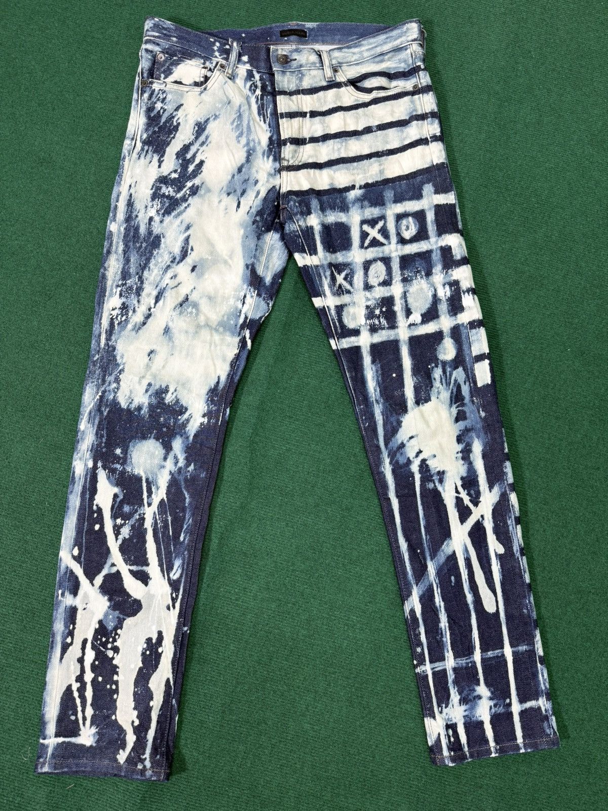 Uniqlo Uniqlo Selvage Colour Bleach Design Jeans Size US 35 - 2 Thumbnail