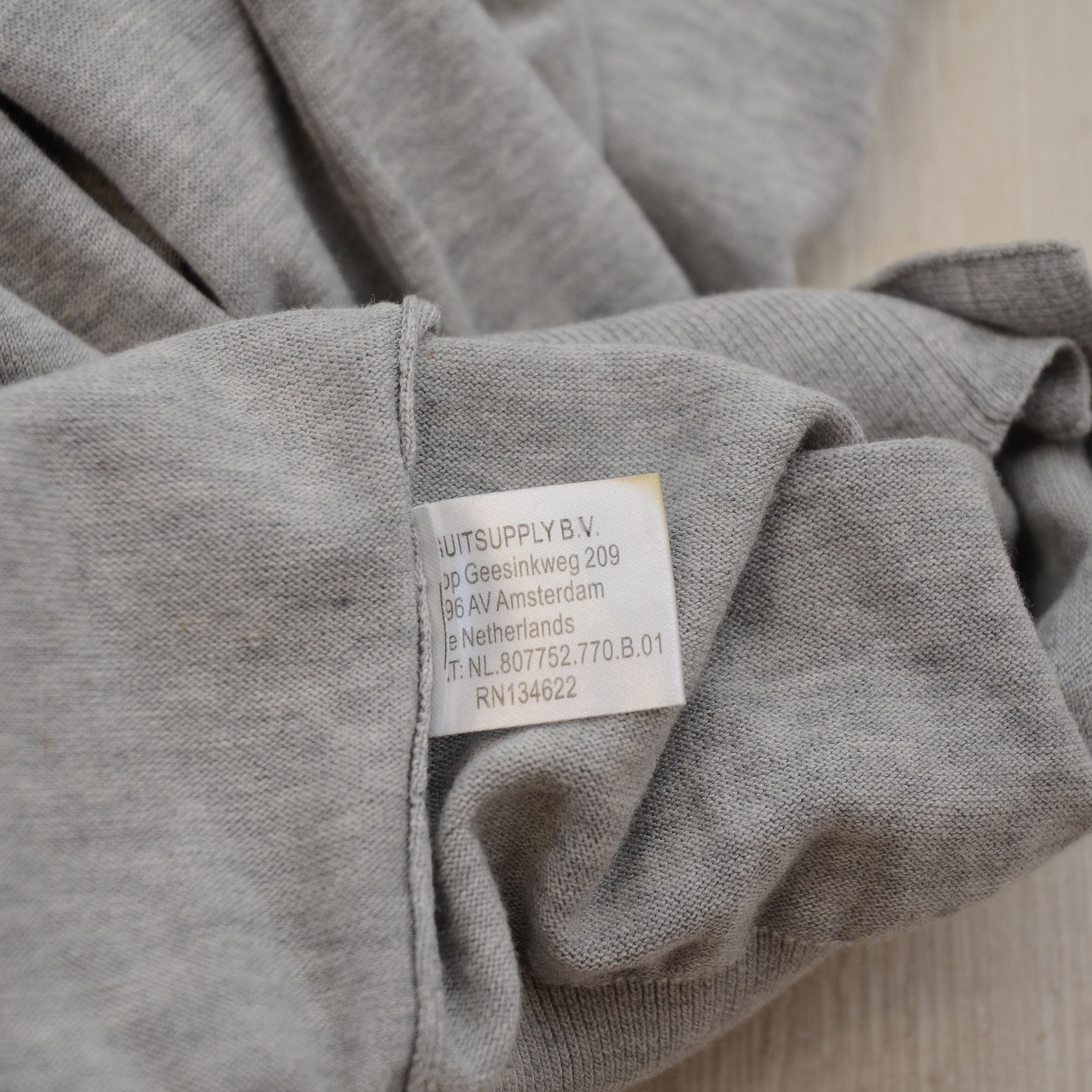Suitsupply SUITSUPPLY Men's Cardigan Gray Size L Old Money Style Size US L / EU 52-54 / 3 - 8 Thumbnail