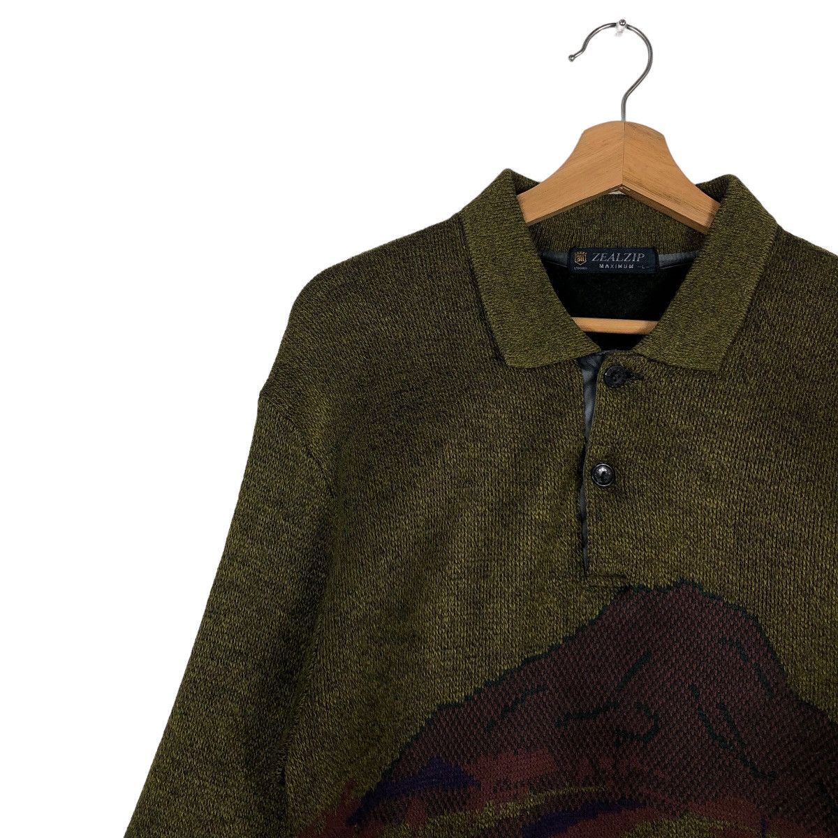 Hysteric Glamour 🔥90’s Vintage Collar Sweatshirt Big Logo Zealzip Japan Made Size US M / EU 48-50 / 2 - 7 Thumbnail