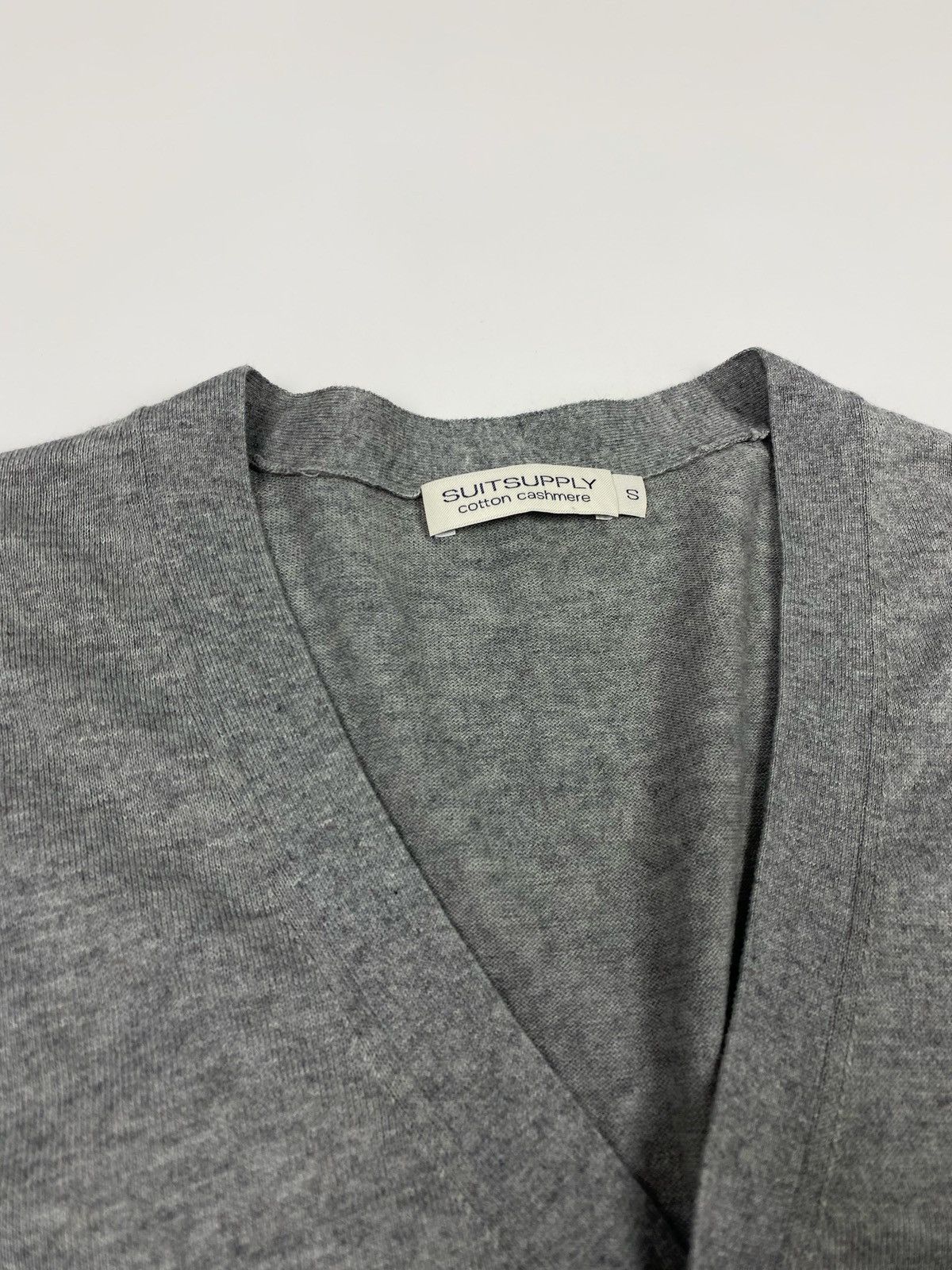 Suitsupply Suitsupply Cotton Cashmere Gray Cardigan Size US S / EU 44-46 / 1 - 4 Thumbnail