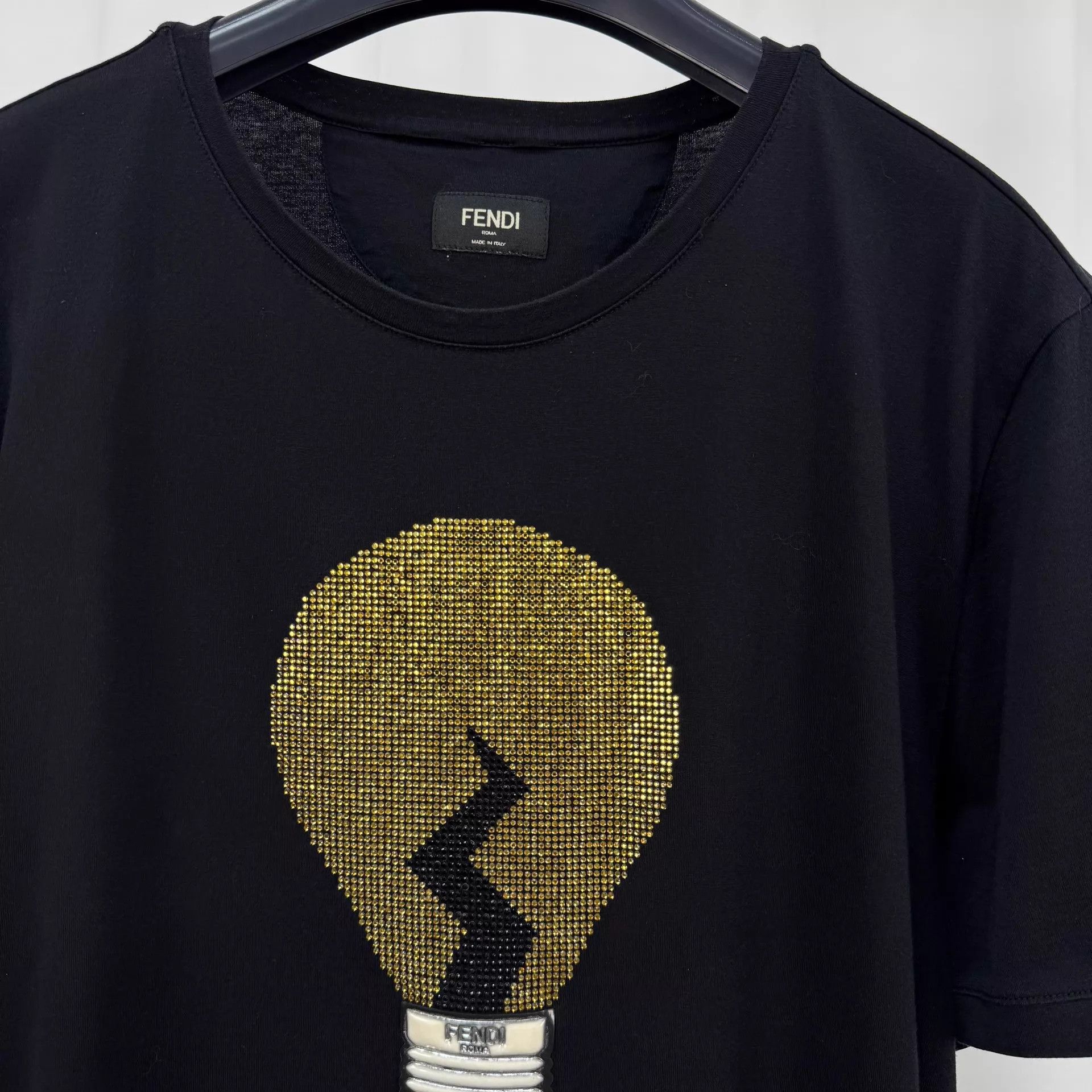 Fendi Fendi Crystal Bulb Logo 50 98 New Tee Size US M / EU 48-50 / 2 - 3 Thumbnail