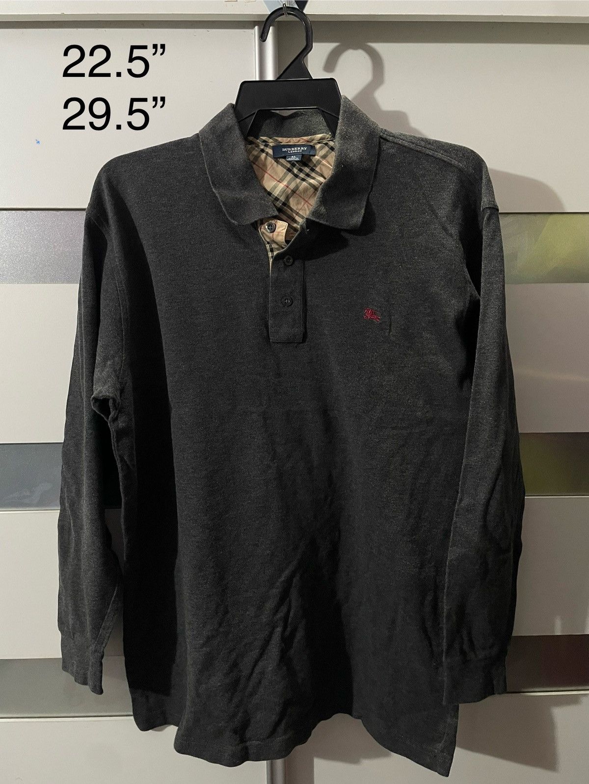 Burberry Vintage Burberry London Nova Check Plaid Tartan ash grey Size US XL / EU 56 / 4 - 3 Thumbnail